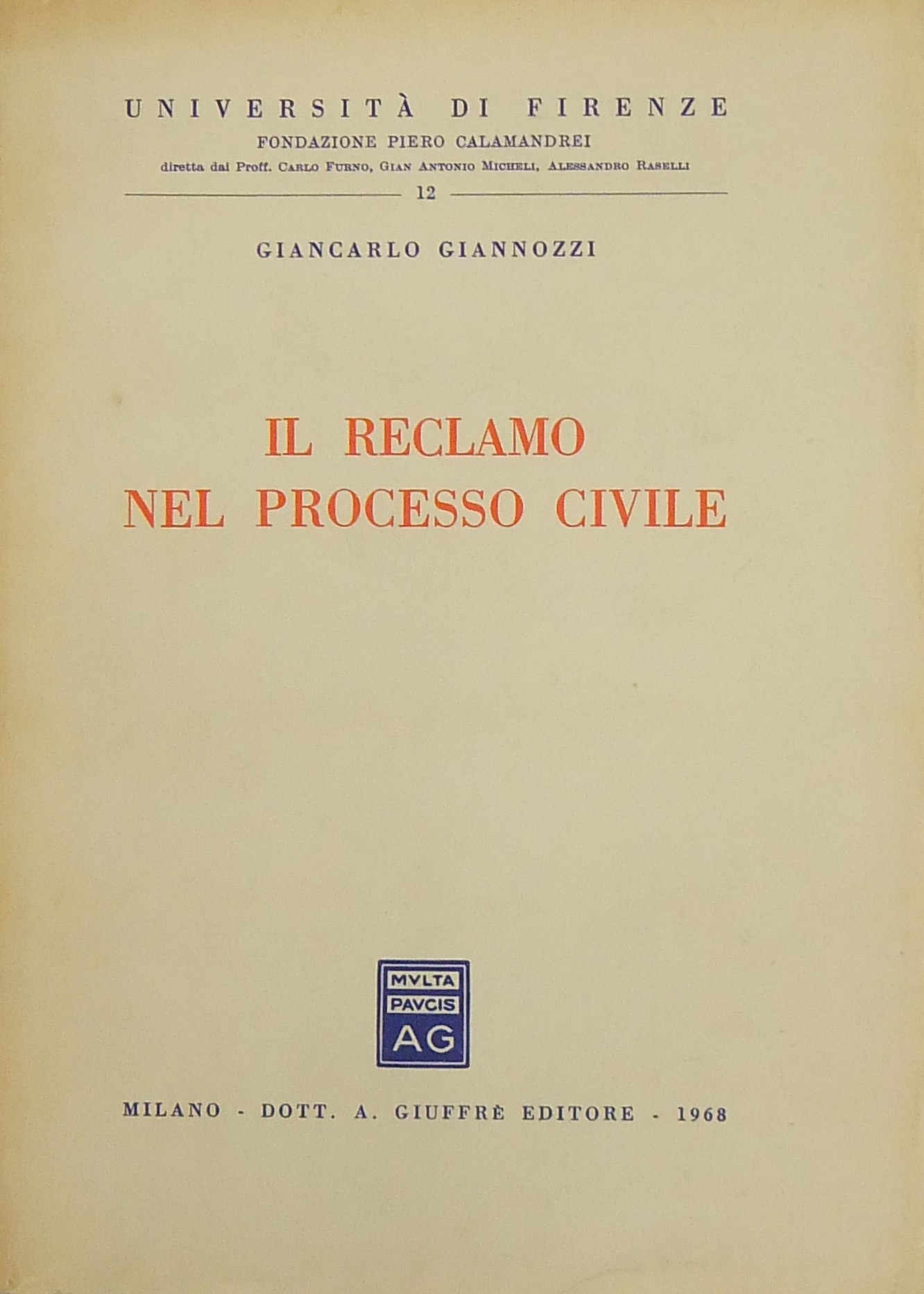 Il reclamo nel processo civile