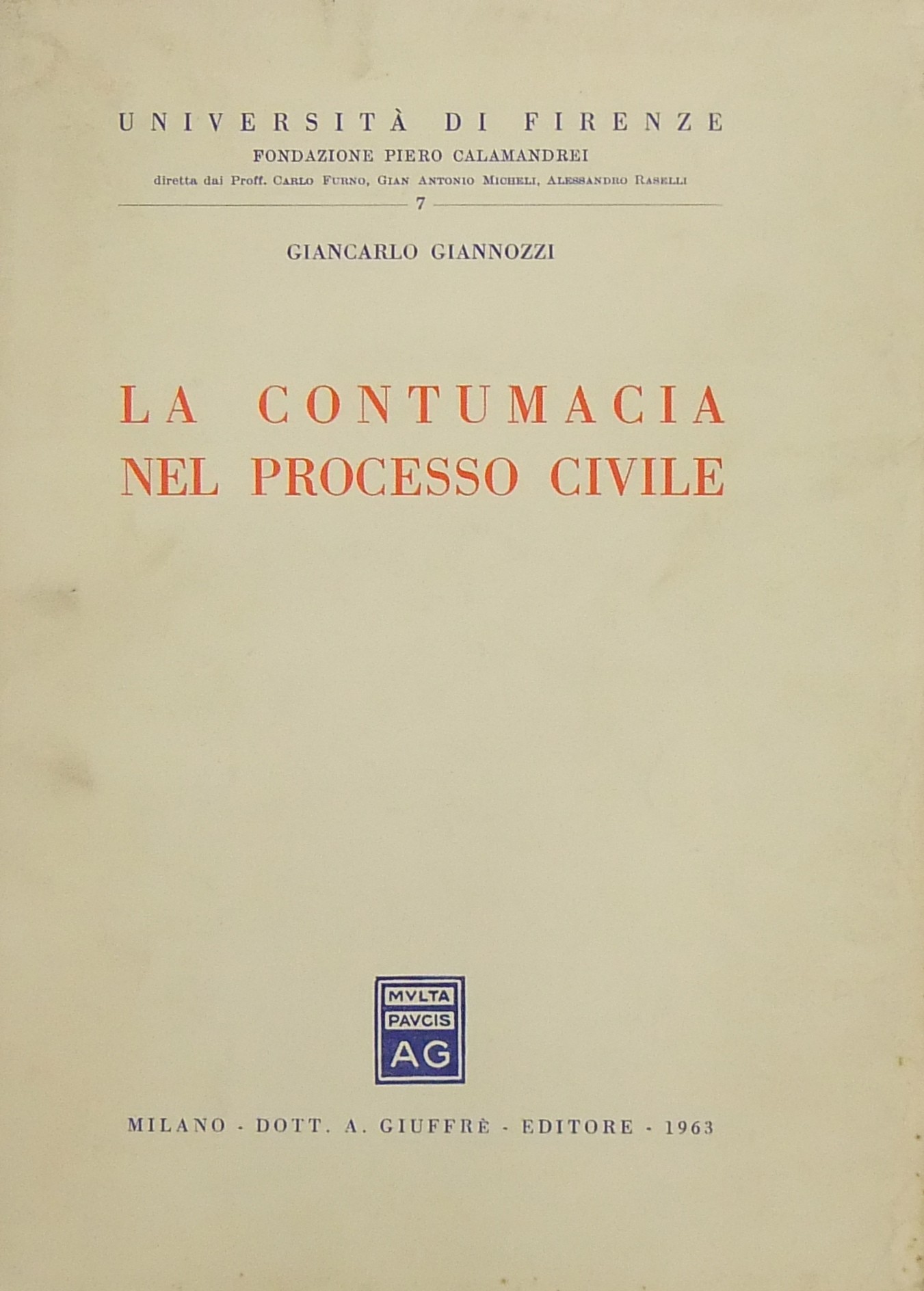 La contumacia nel processo civile