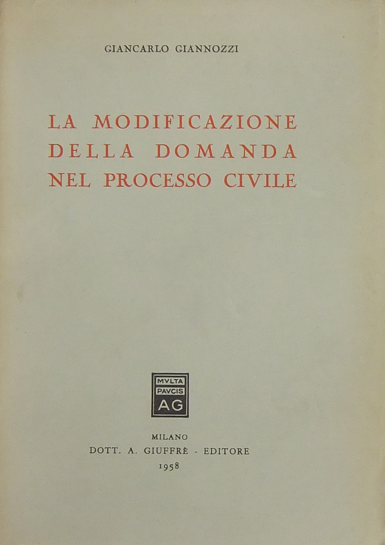 La modificazione della domanda nel processo civile
