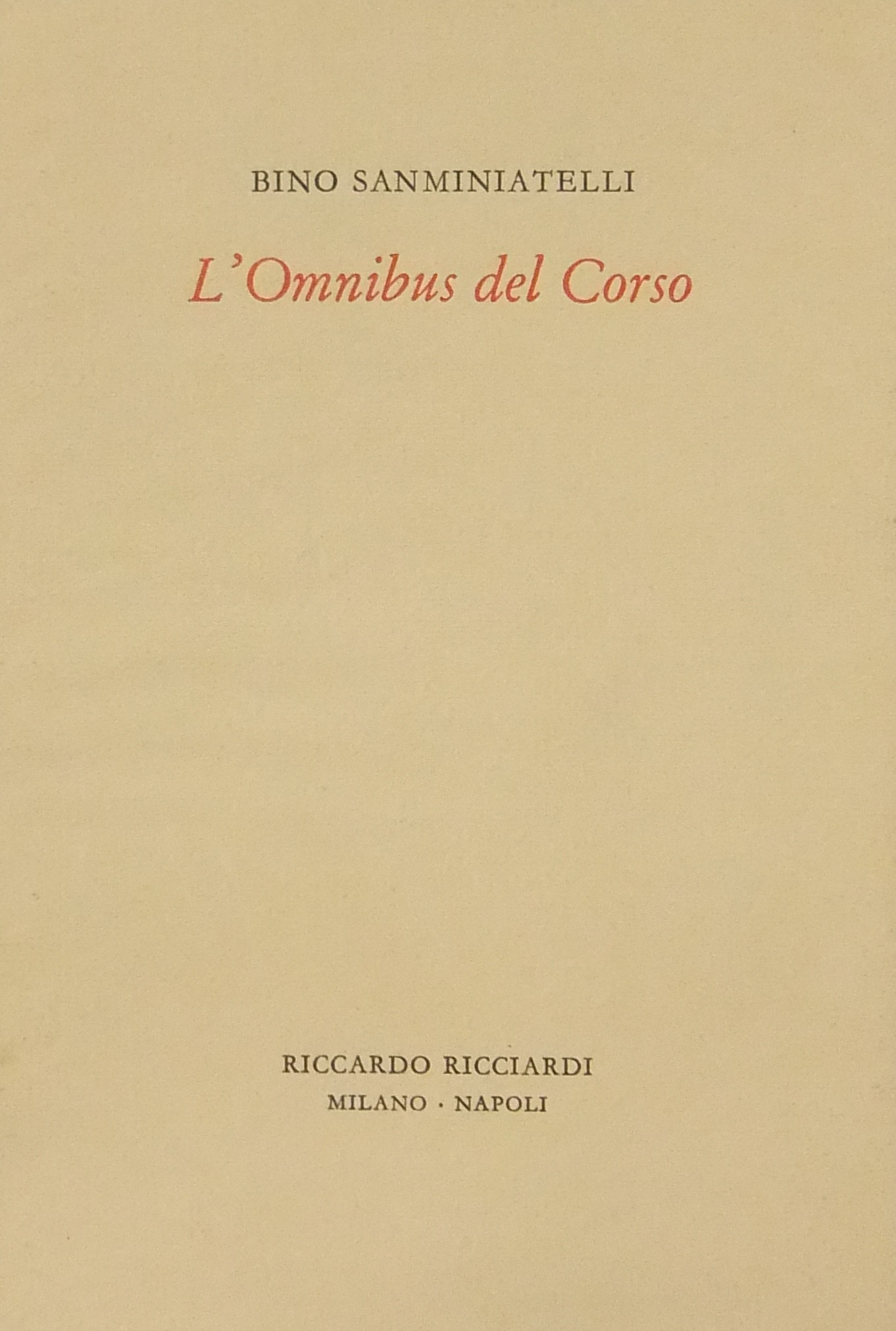 L'omnibus del Corso