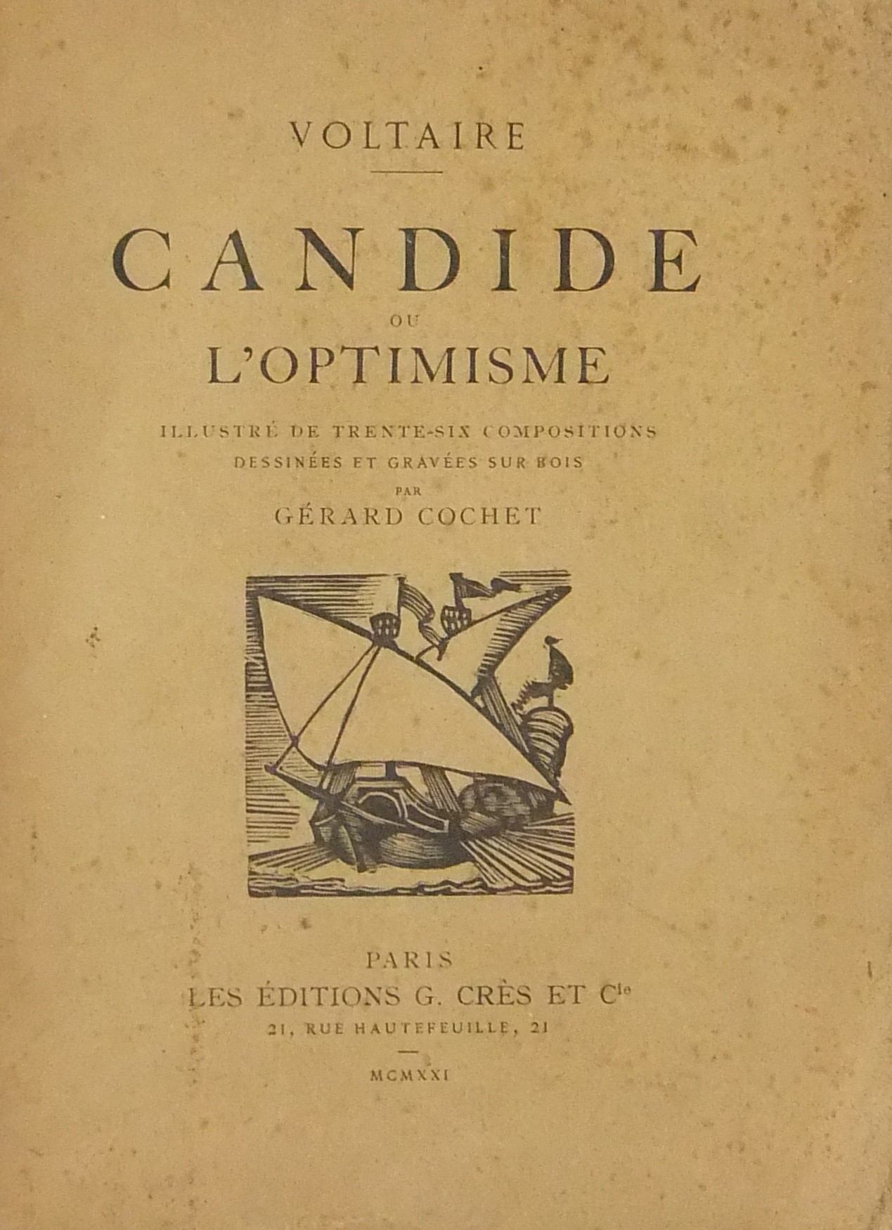 Candide ou l'optimisme. Illustre de trente-six com