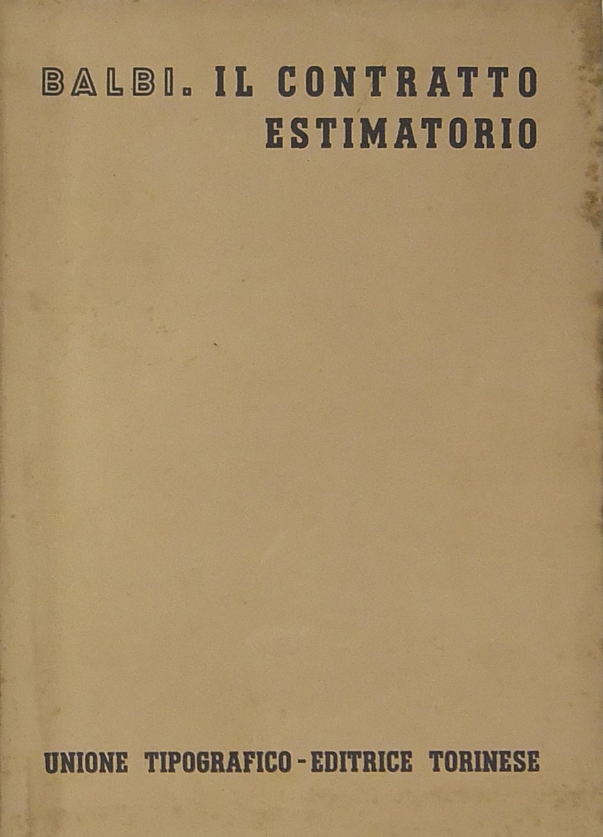 Il contratto estimatorio