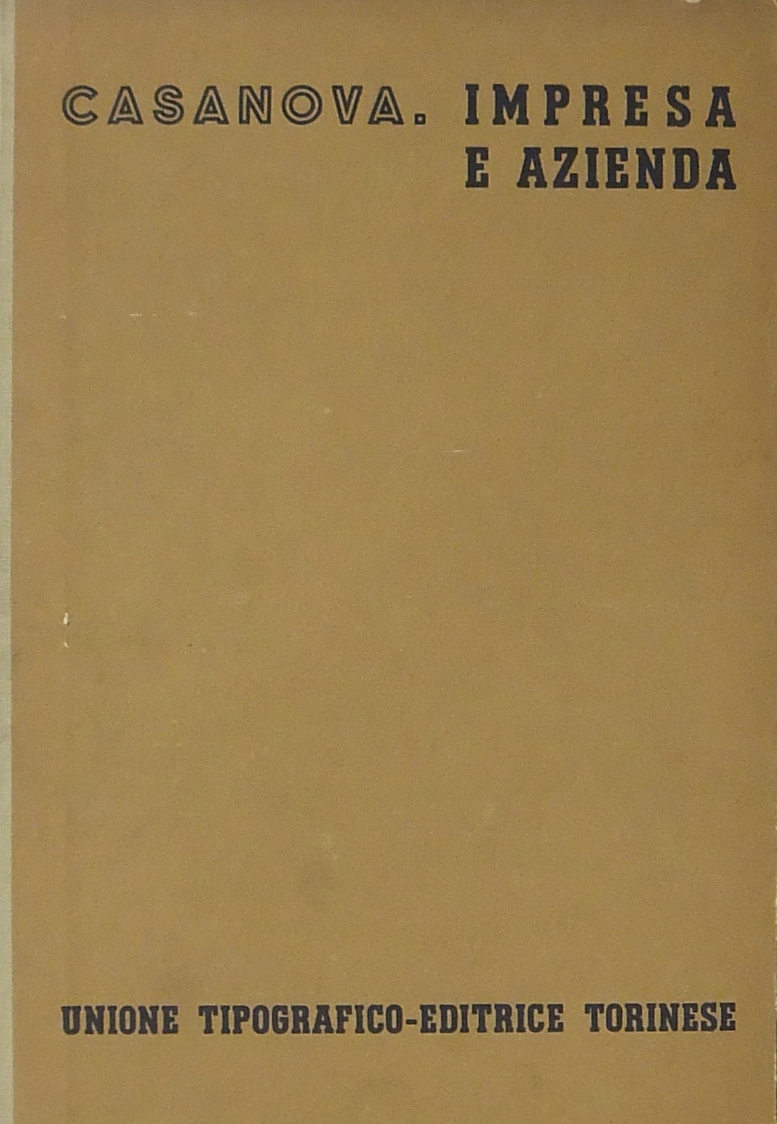 Impresa e azienda. (Le imprese commerciali)