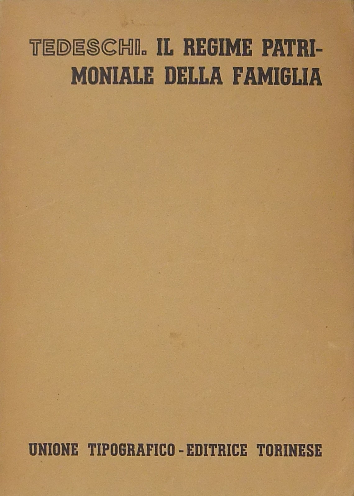 Il regime patrimoniale della famiglia