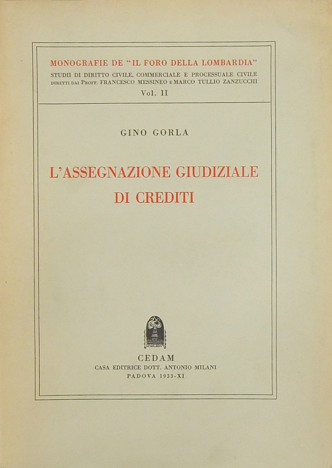L'assegnazione giudiziale di crediti