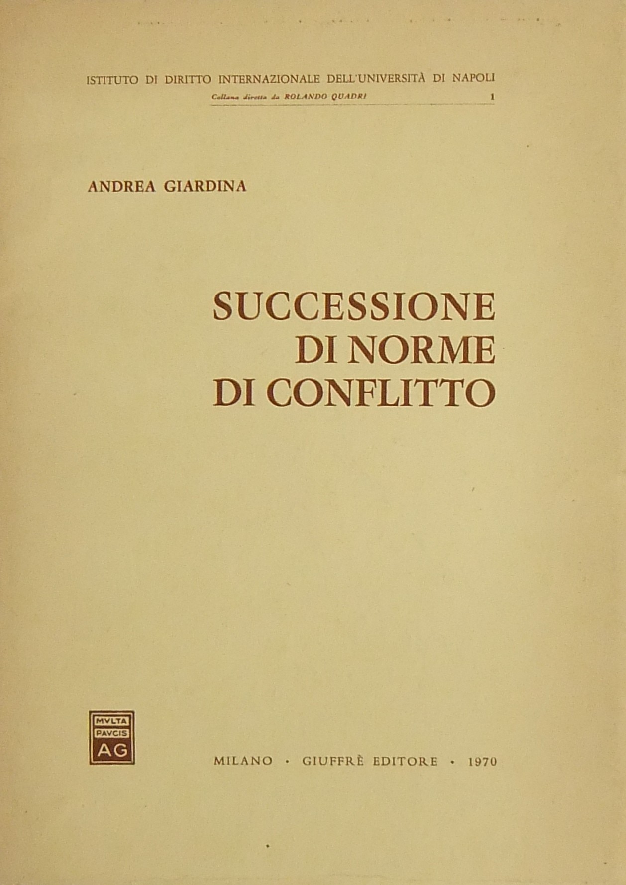 Successione di norme di conflitto