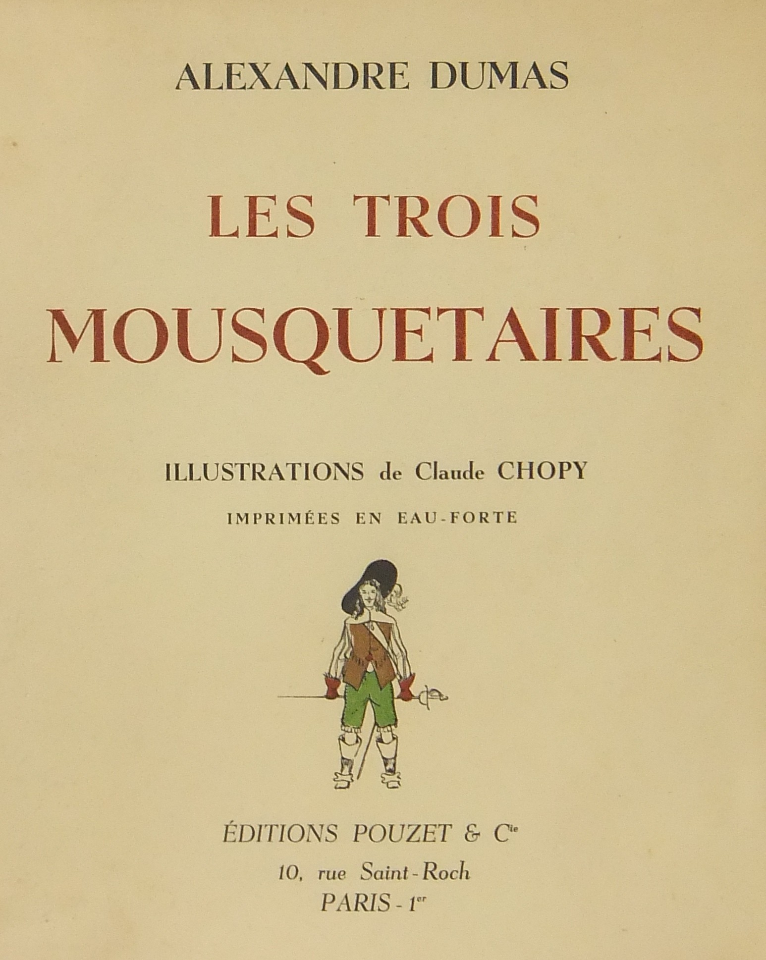 Les trois mousquetaires. Illustrations de Claude C