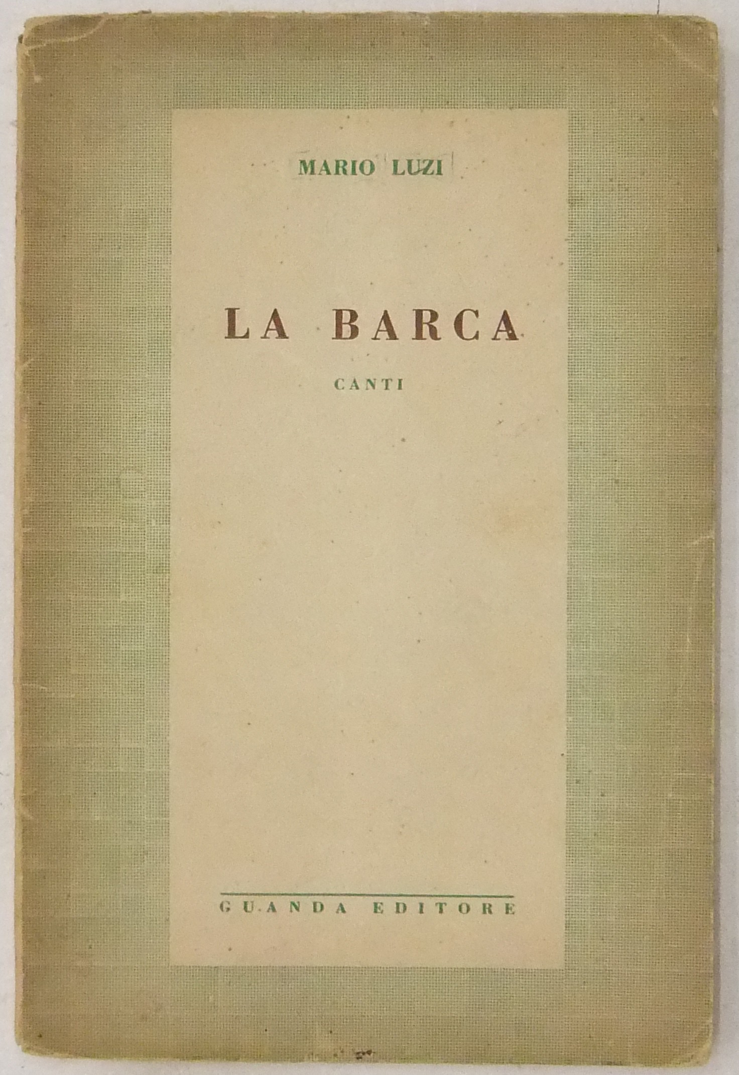 La barca. Canti