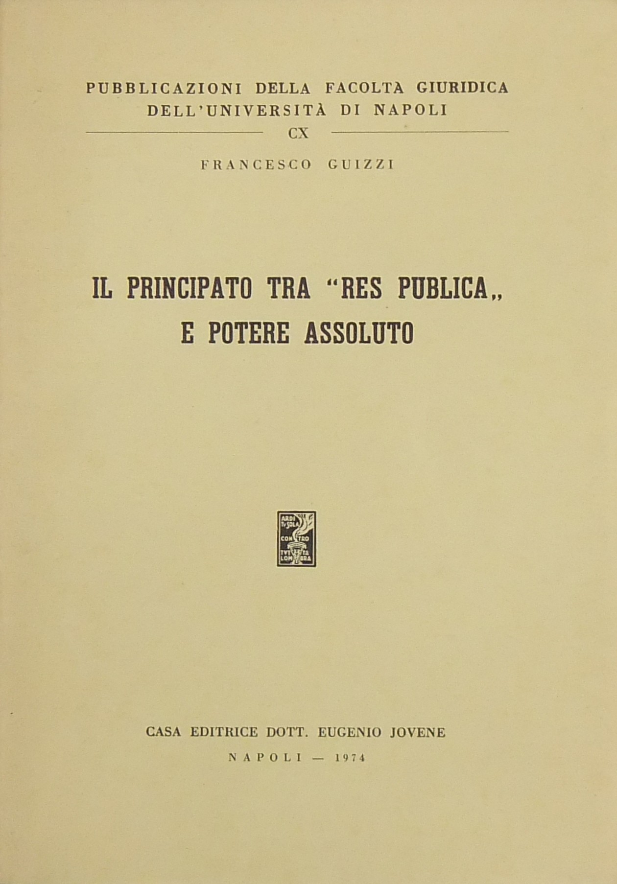 Il principato tra res publica e potere assoluto
