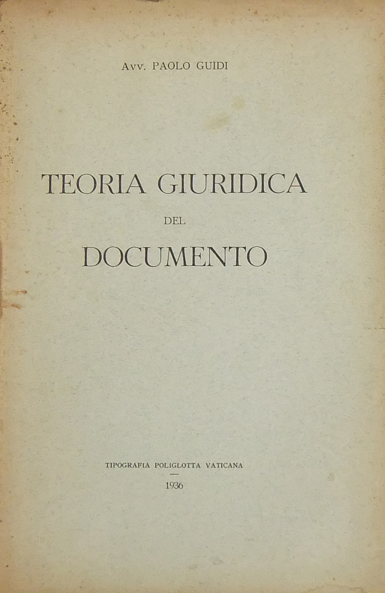 Teoria giuridica del documento