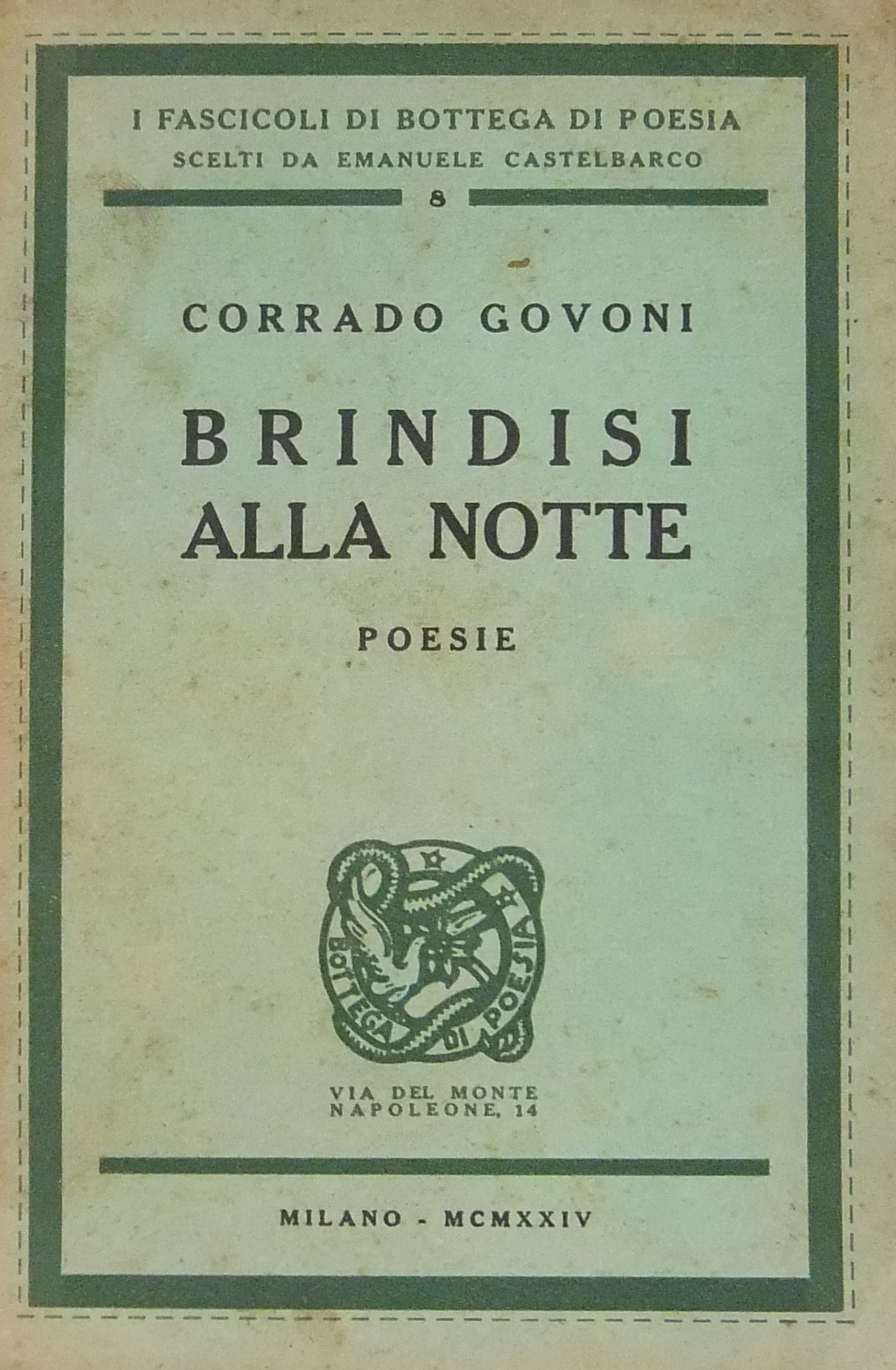 Brindisi alla notte. Poesie