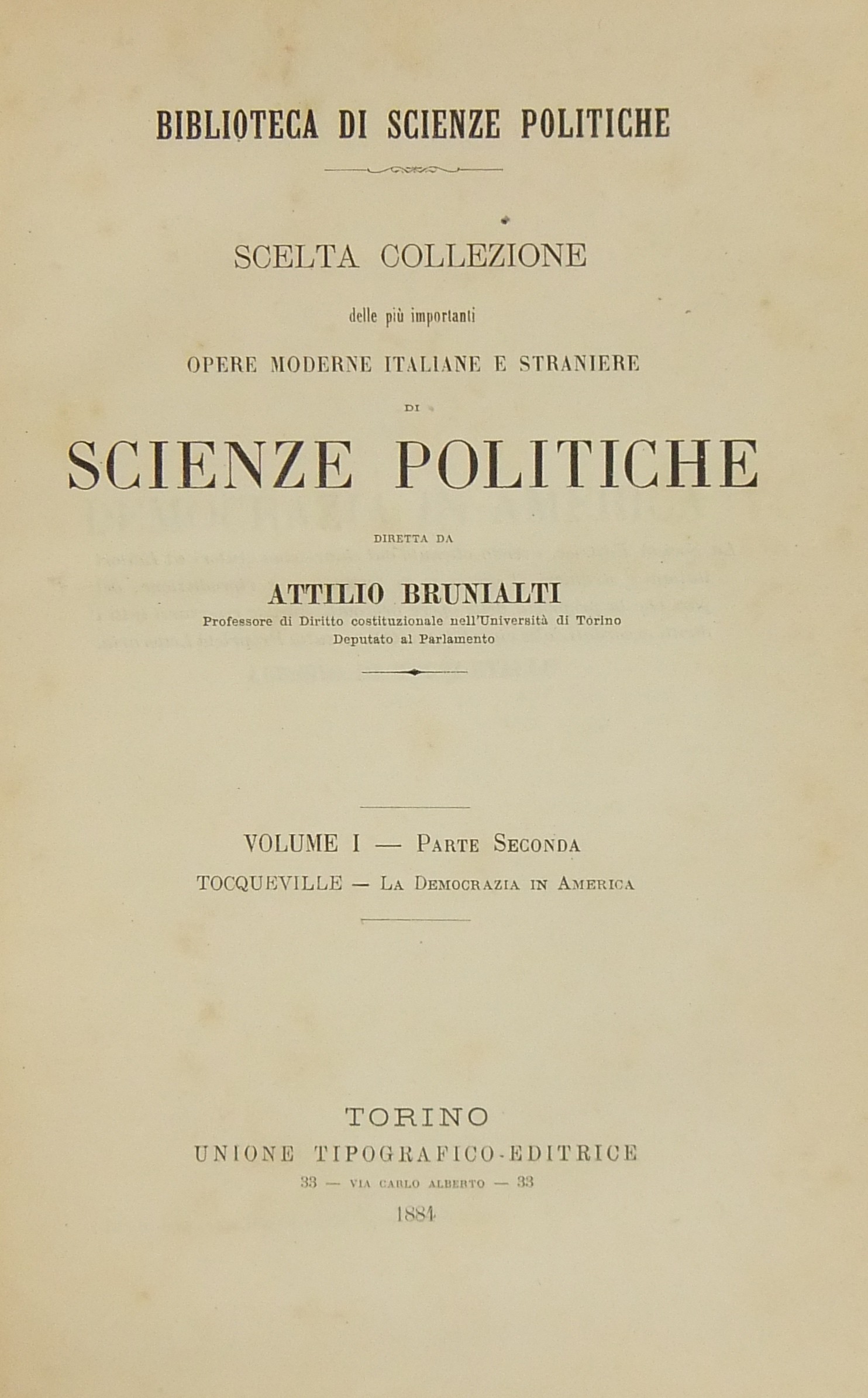 La democrazia in America