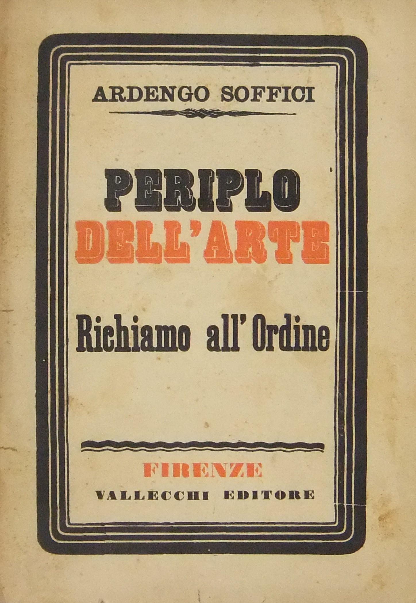 Periplo dell'arte. Richiamo all'ordine