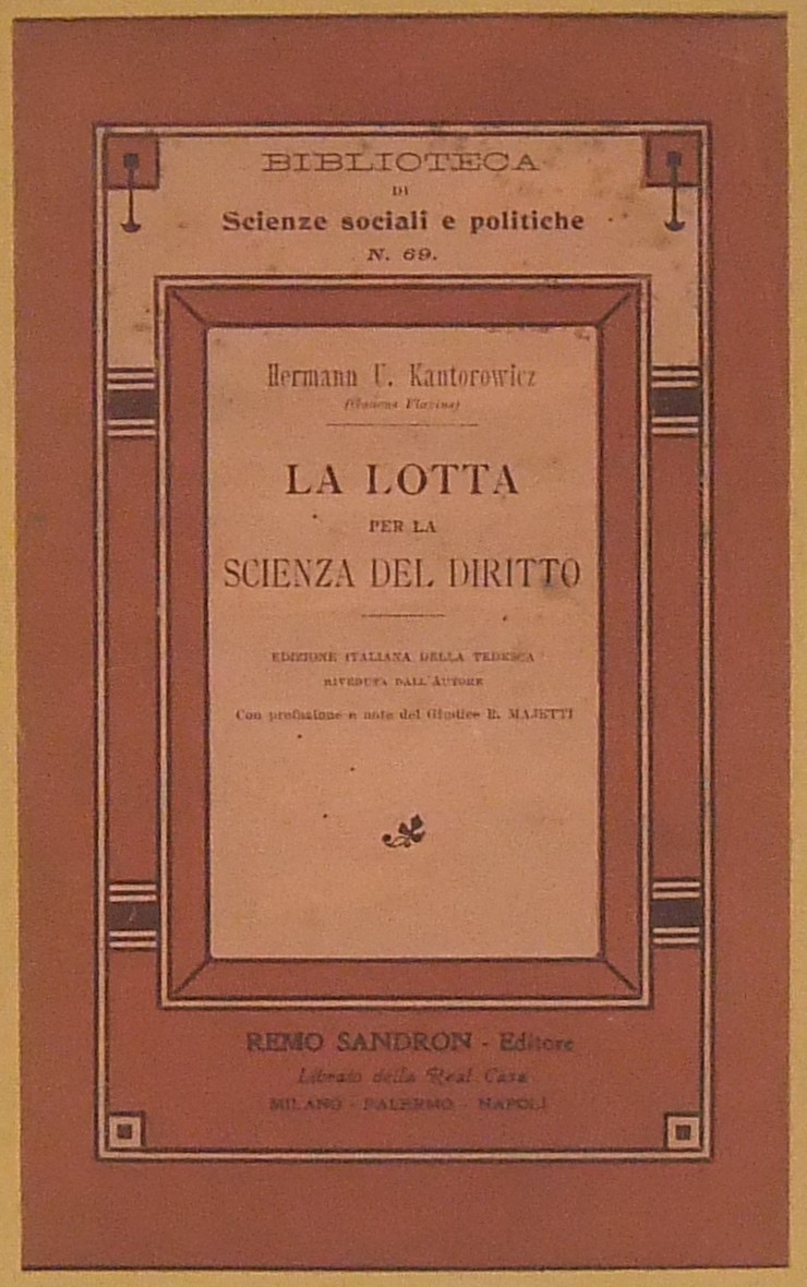 La lotta per la scienza del diritto. Edizione ital