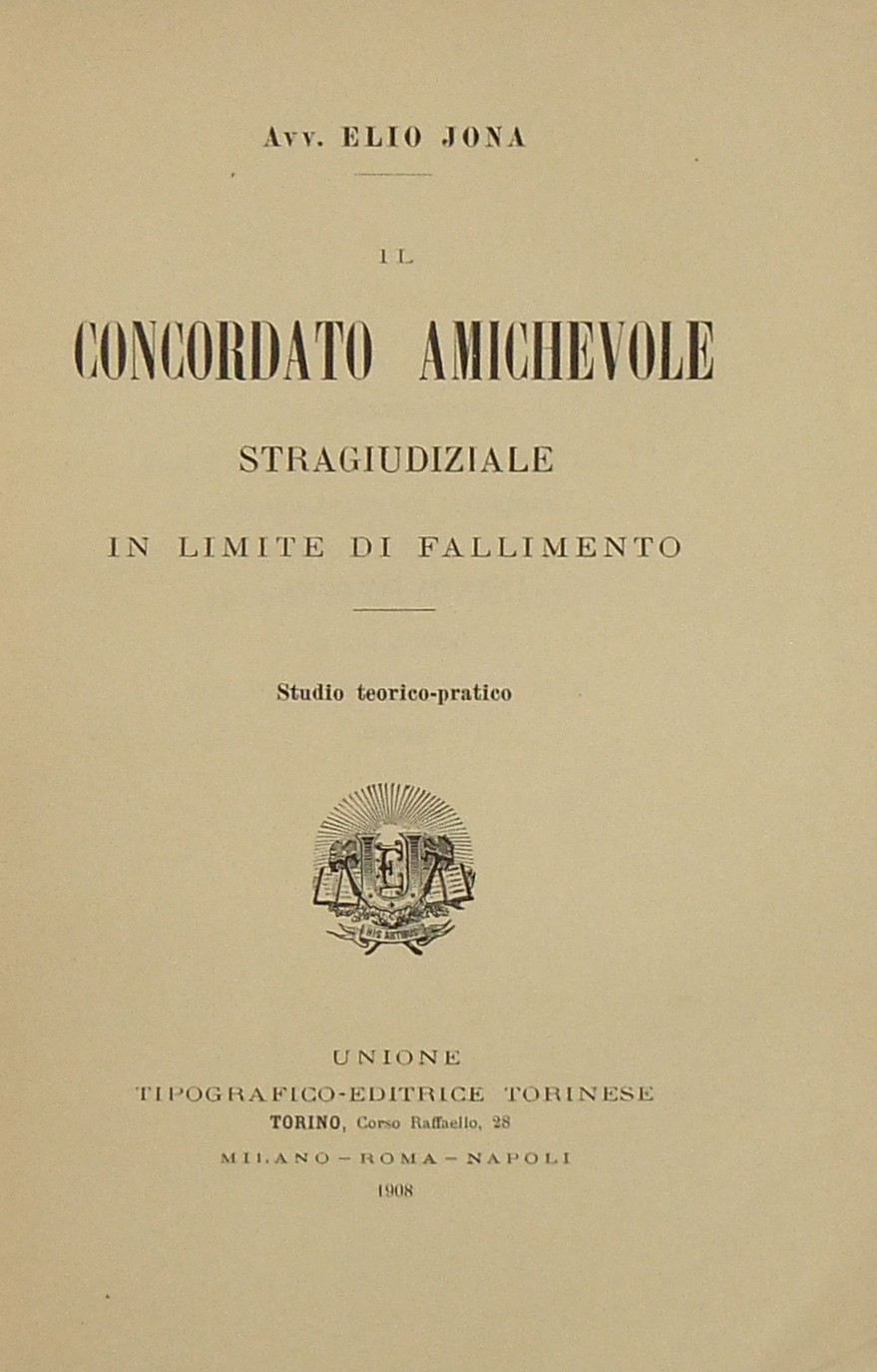 Il concordato amichevole stragiudiziale in limite