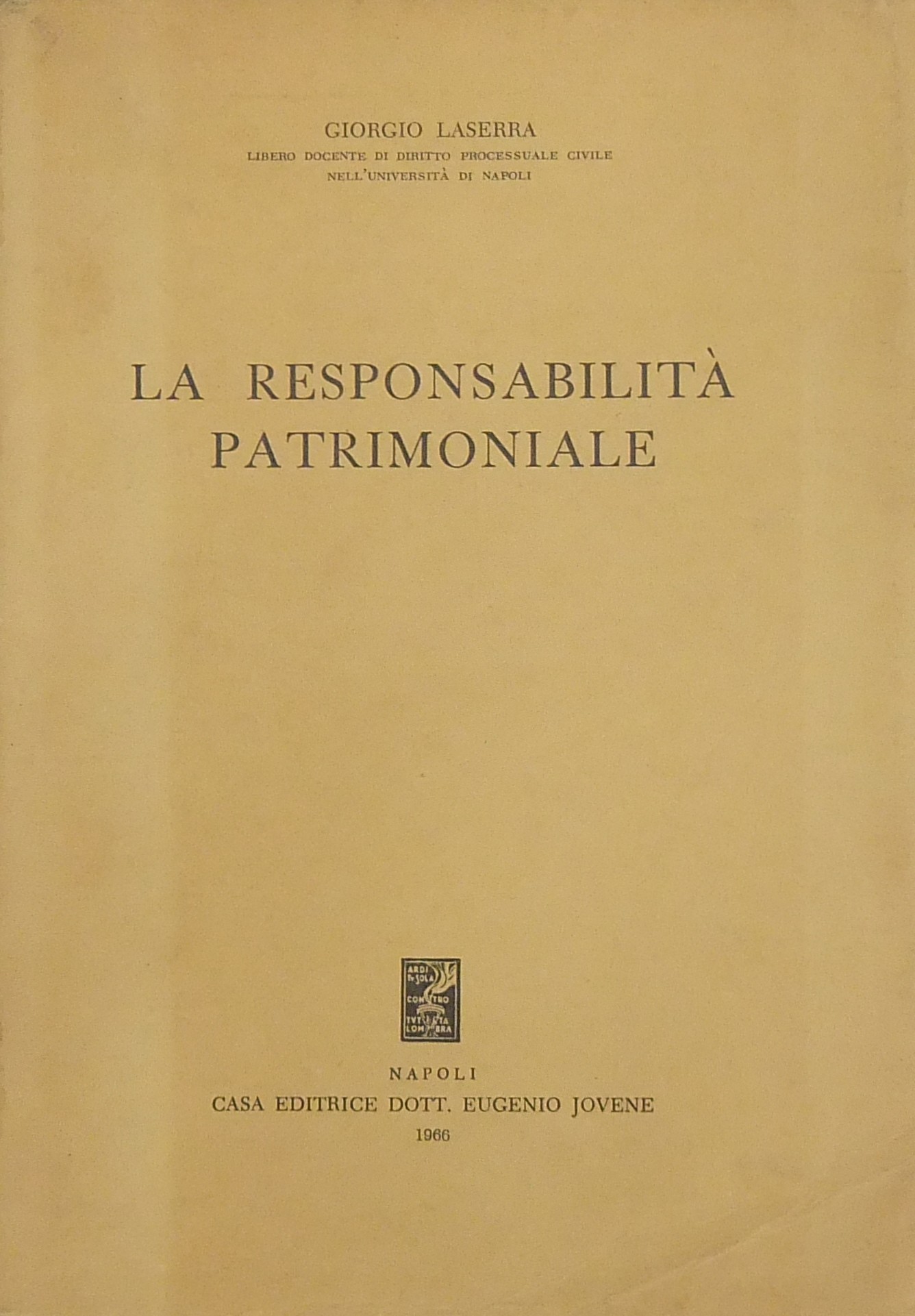 La responsabilità patrimoniale