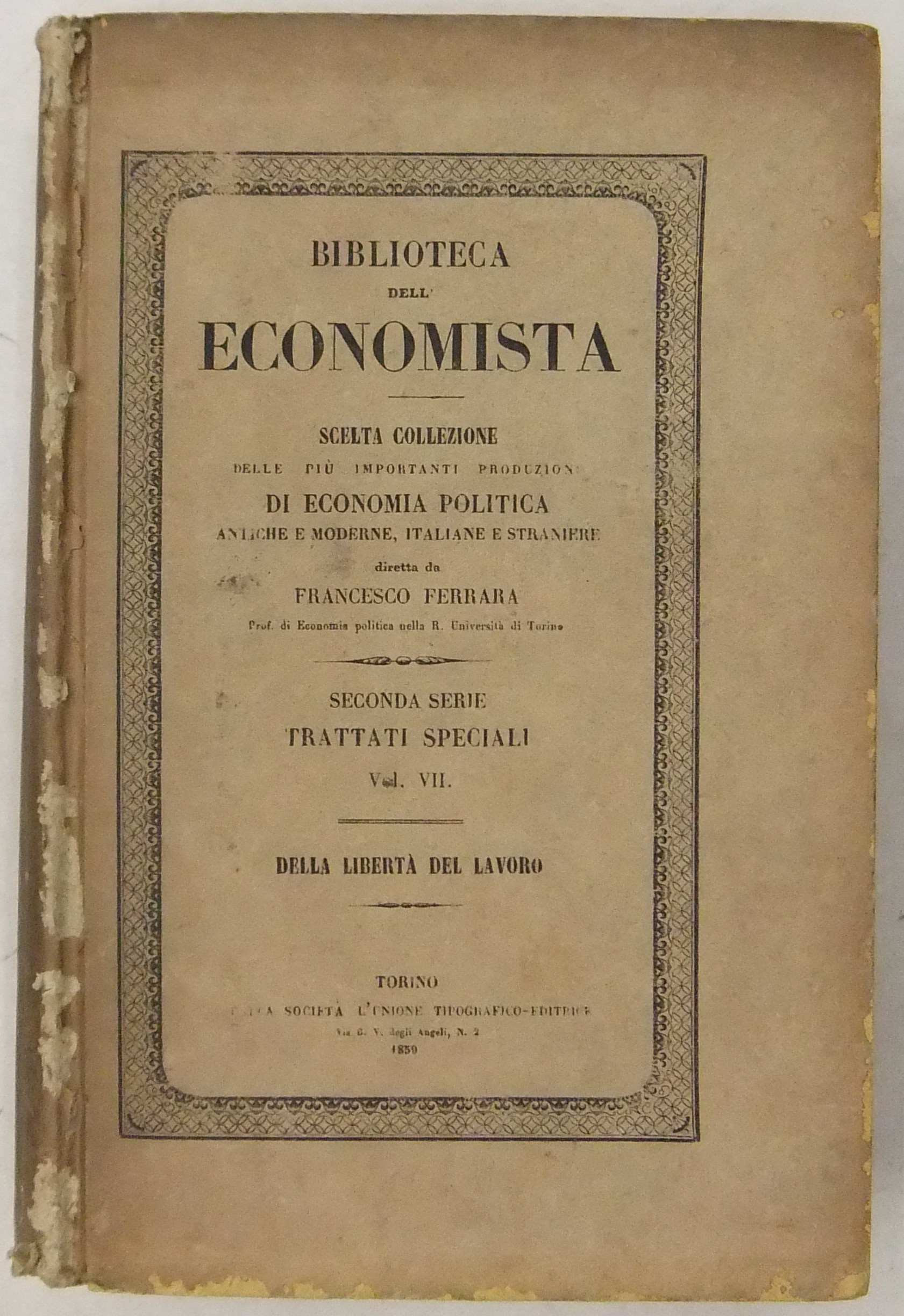 Della libertà del lavoro (Dunoyer). Delle attribuz