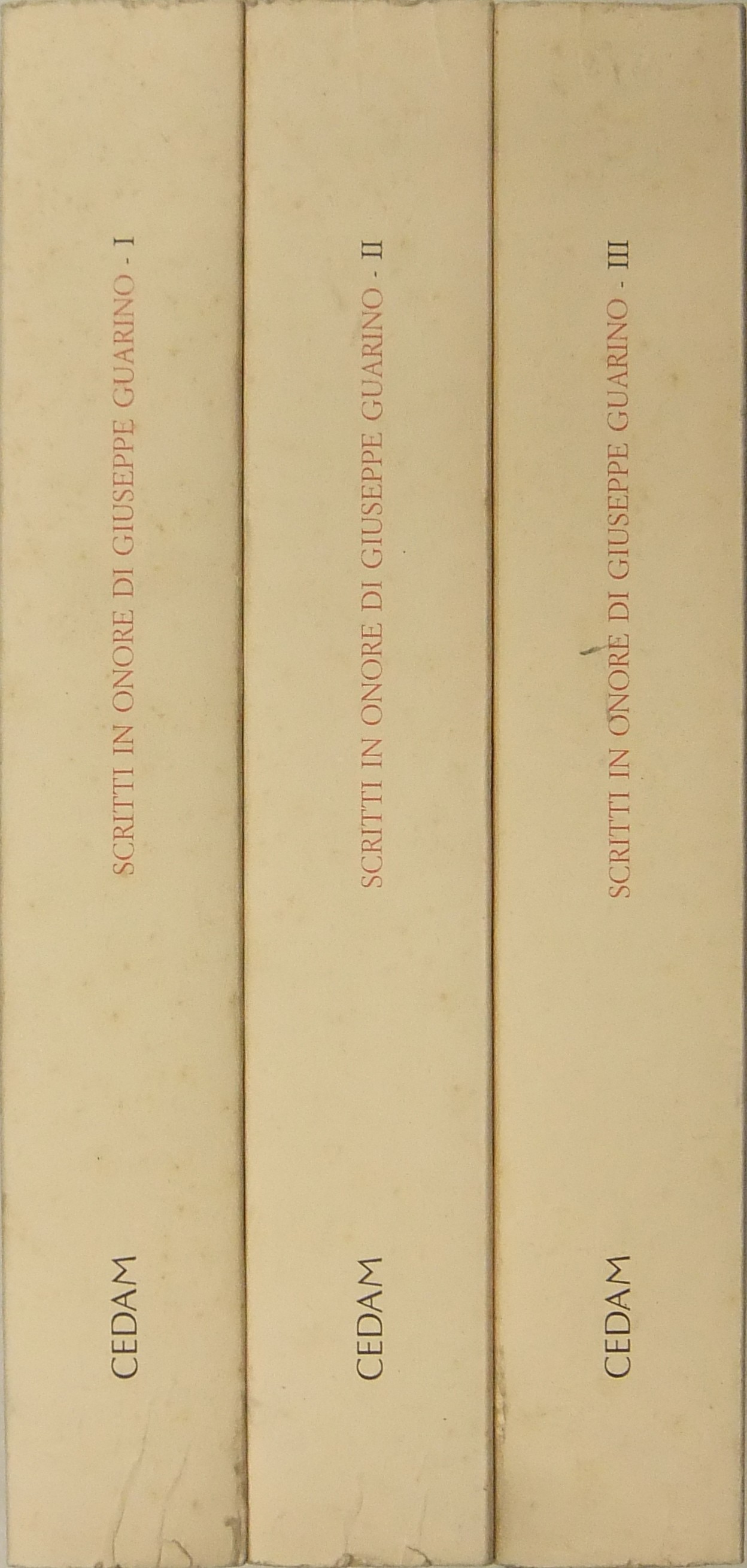 Scritti in onore di Giuseppe Guarino