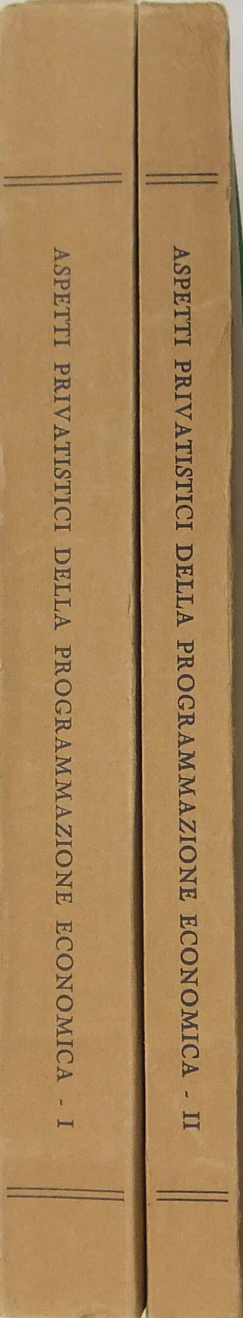 Aspetti privatistici della programmazione economica.