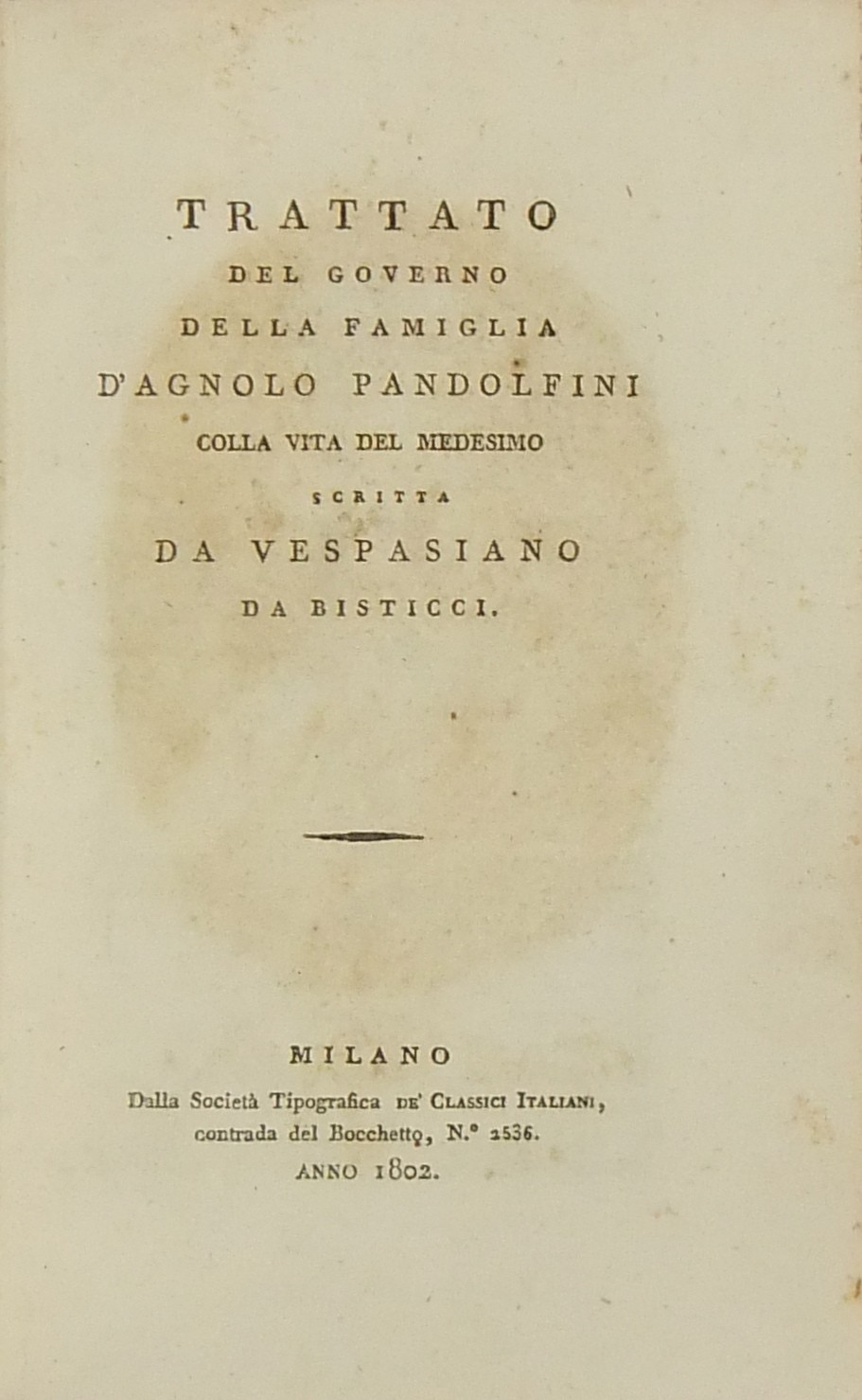 Trattato del governo della famiglia