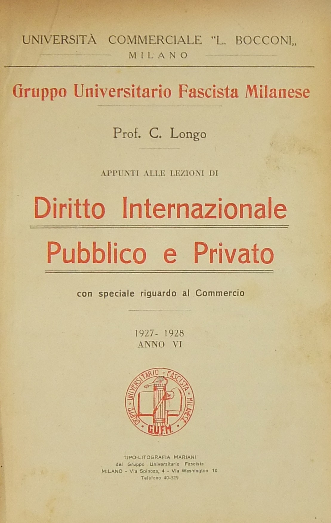 Appunti dalle lezioni di diritto internazionale pu