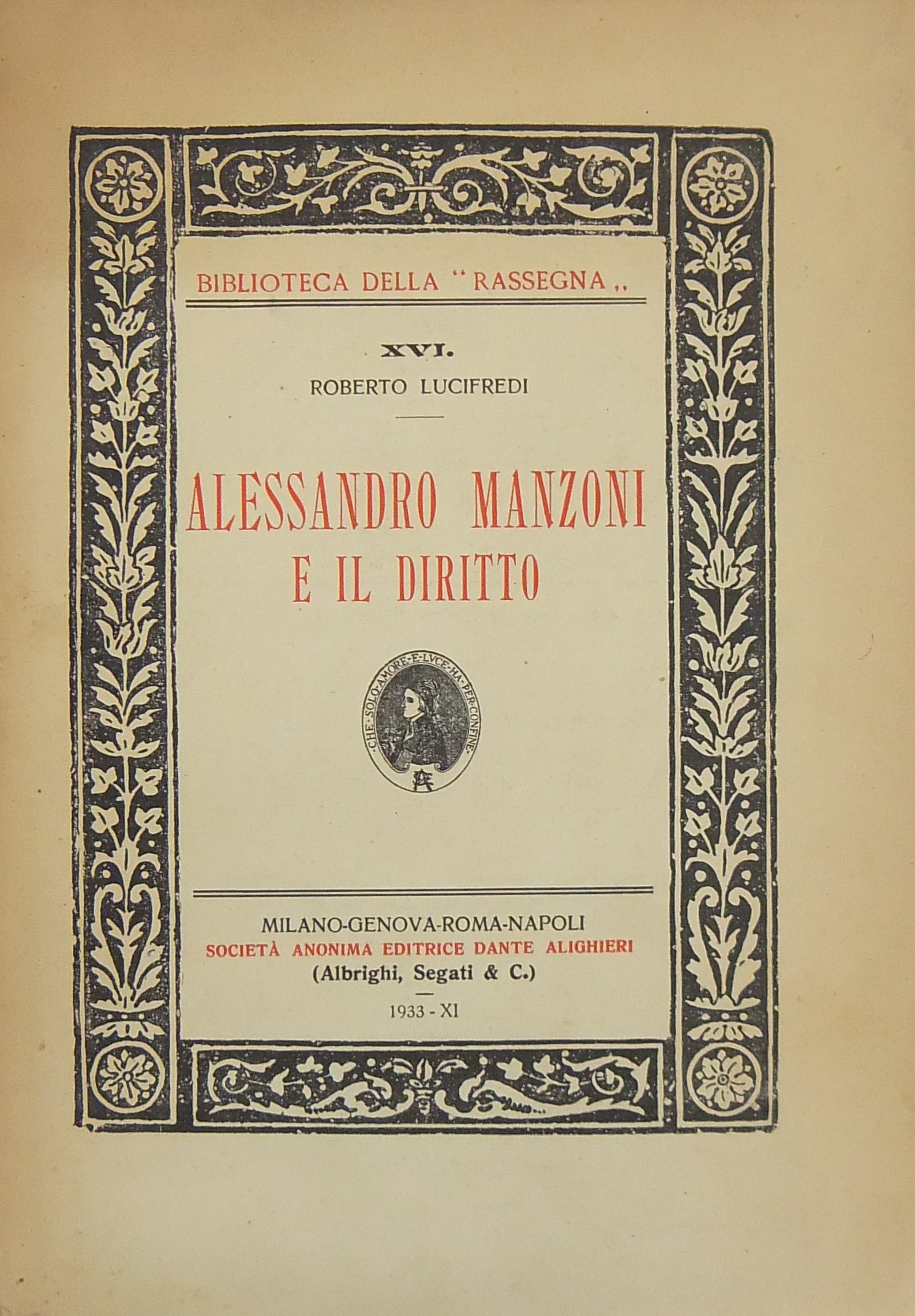 Alessandro Manzoni e il diritto