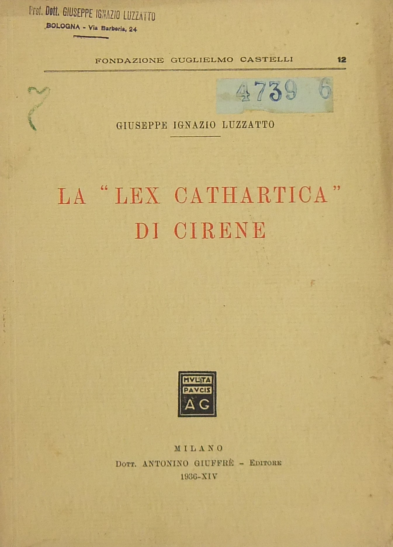 La Lex Cathartica di Cirene