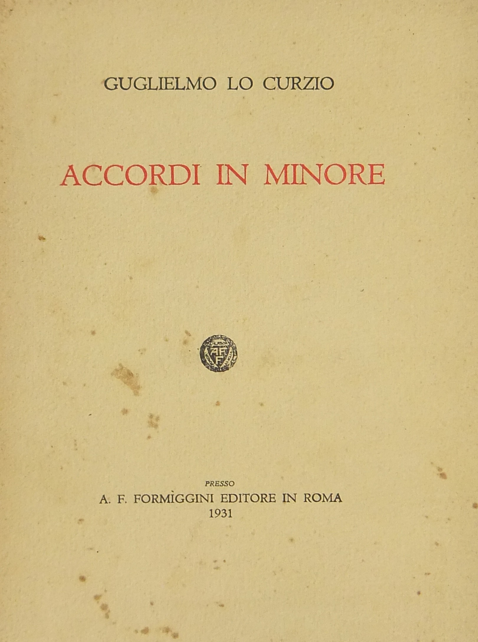 Accordi in minore