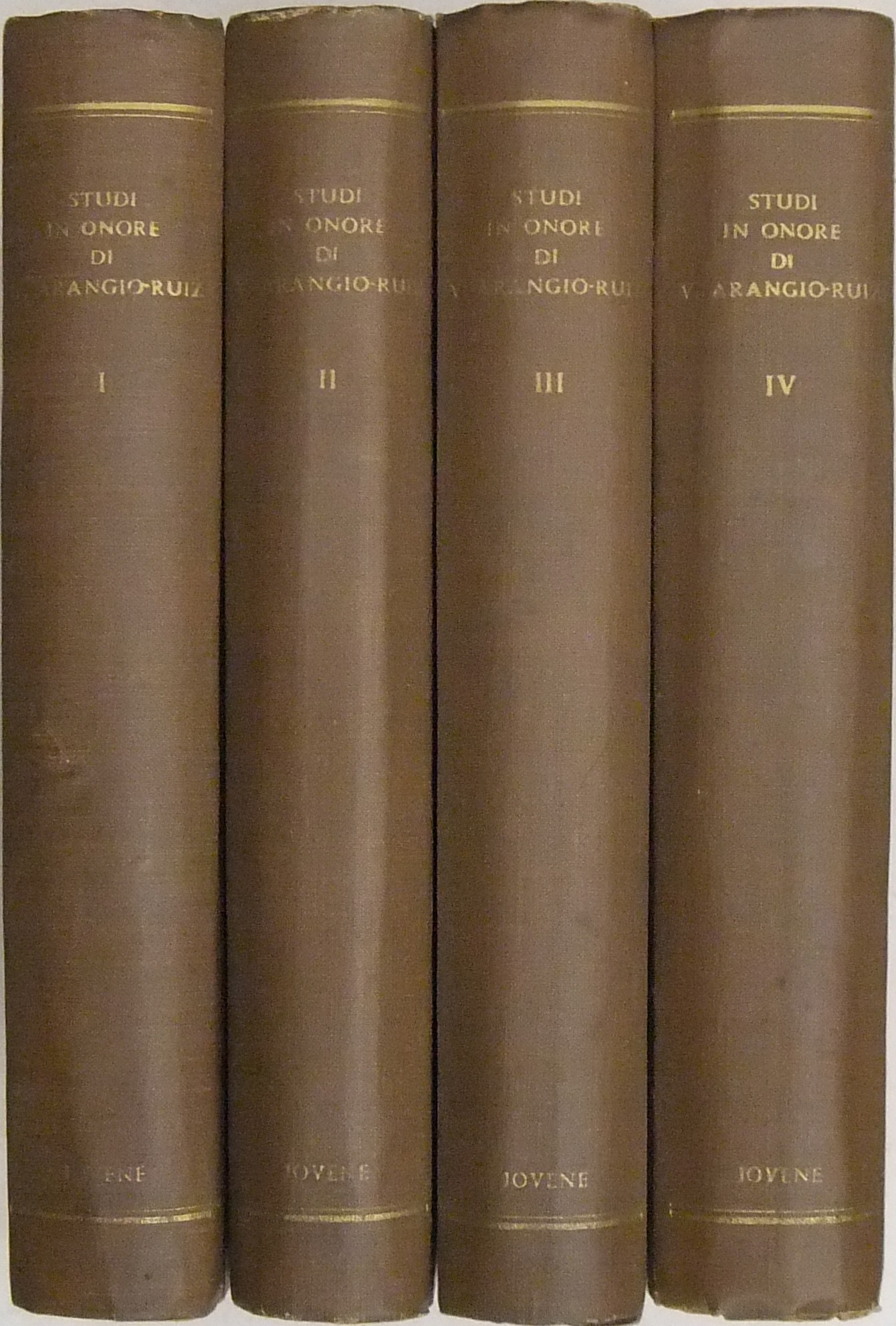 Studi in onore di Vincenzo Arangio-Ruiz