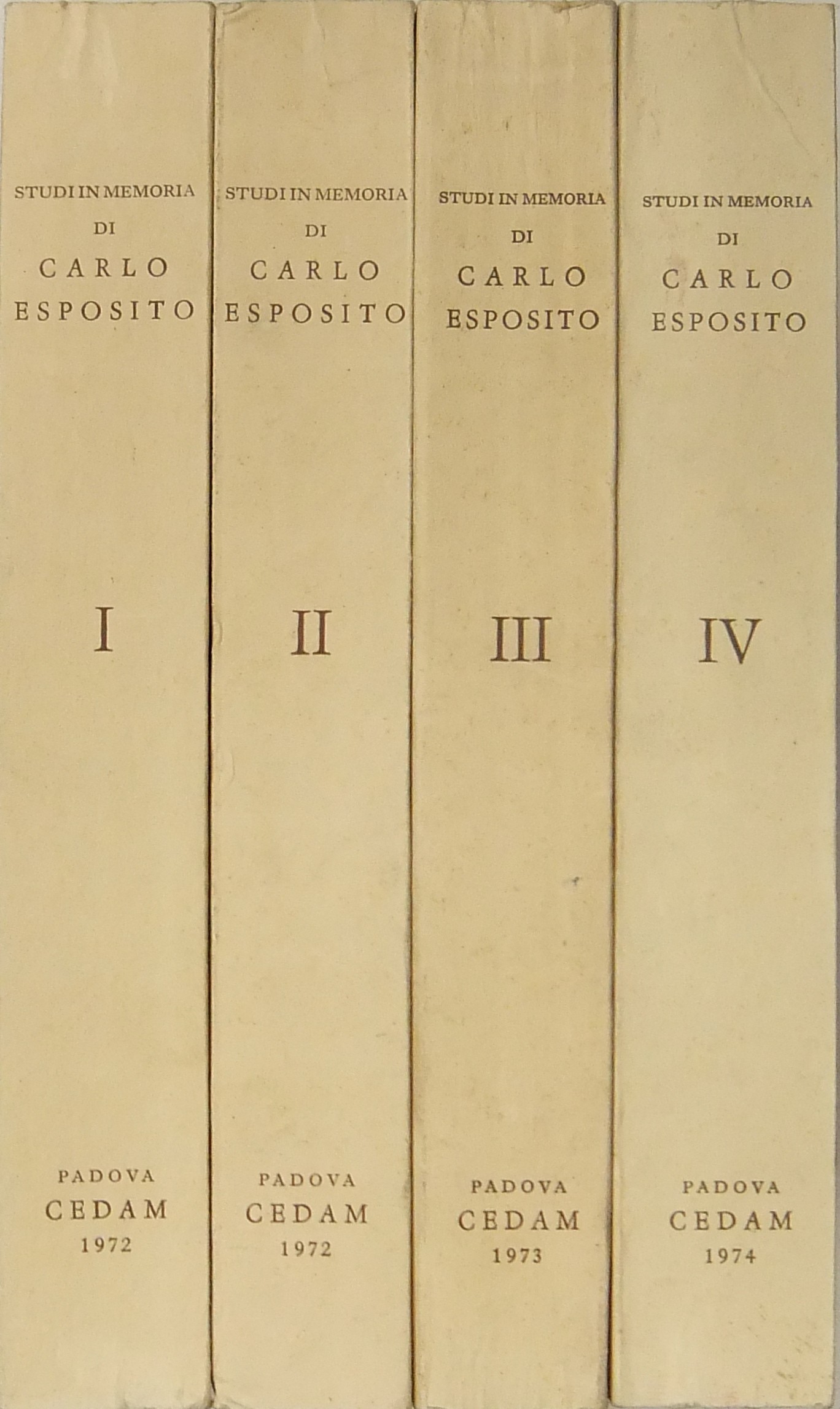 Studi in memoria di Carlo Esposito
