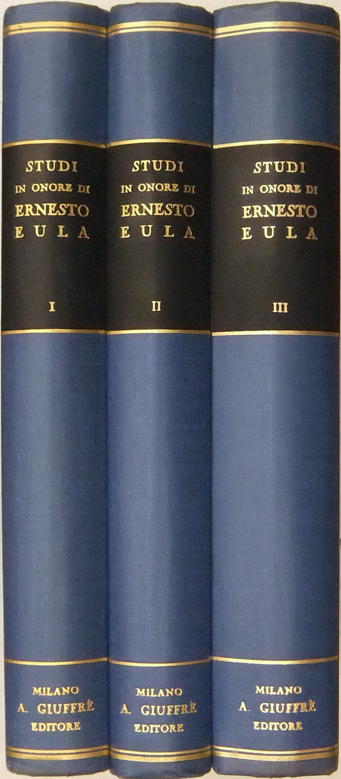 Studi in onore di Ernesto Eula nel suo XLV anno di funzioni giudiziarie