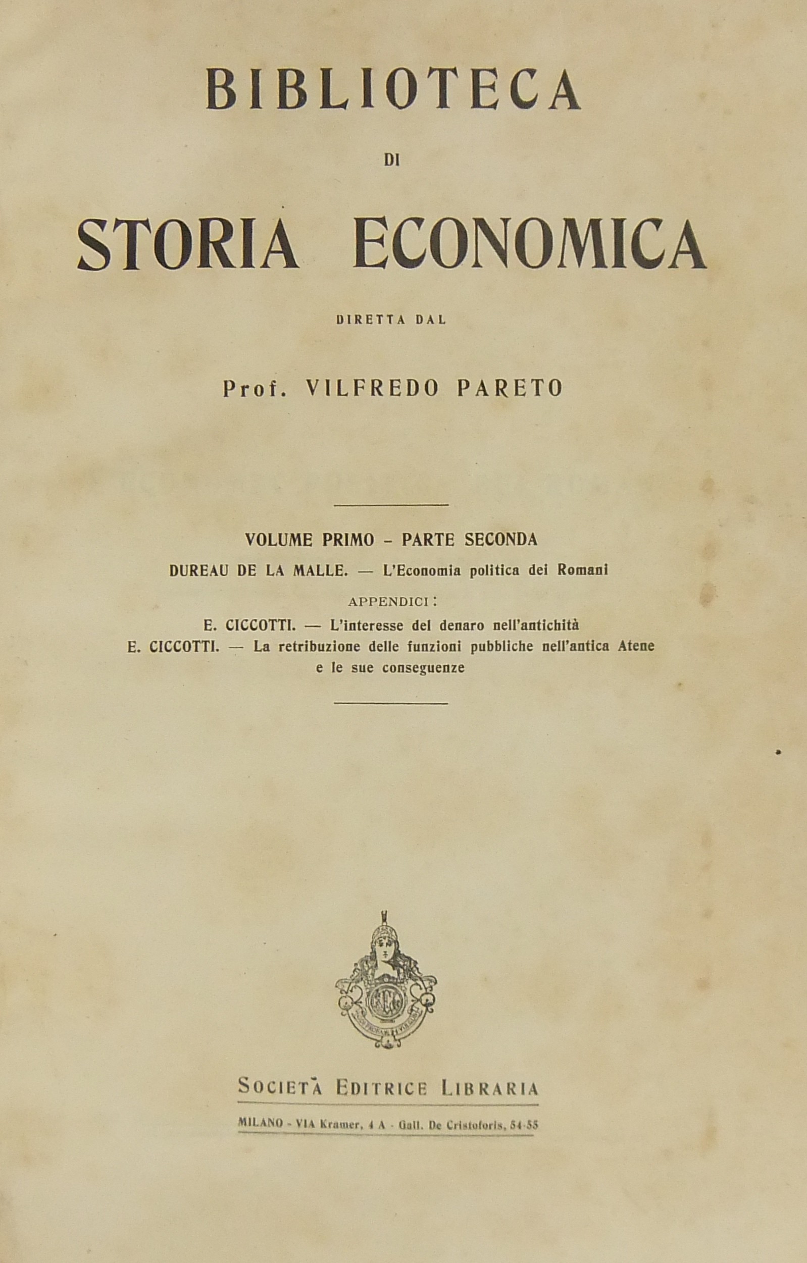 L'economia politica dei Romani (Dureau de la Malle