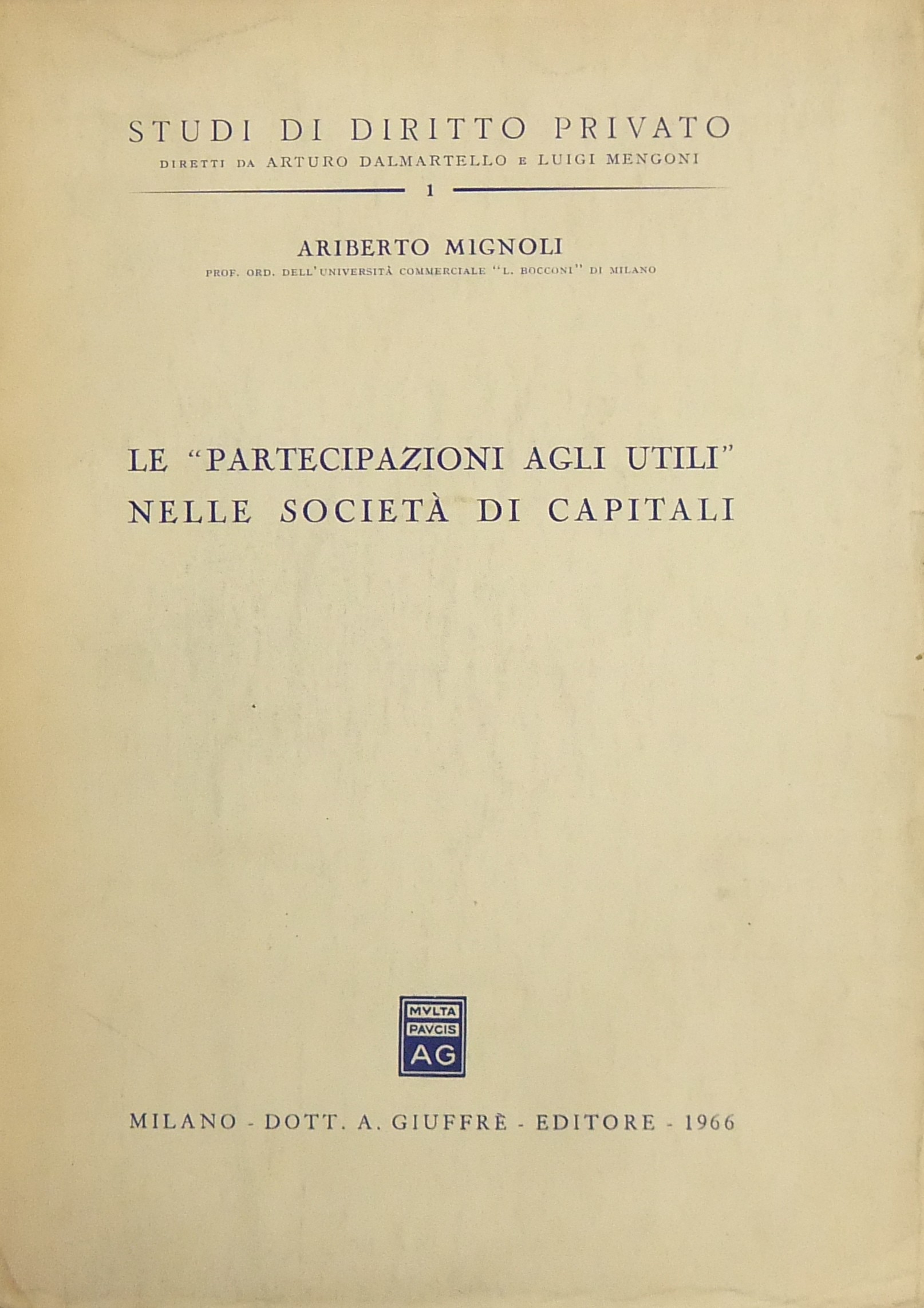 La partecipazione agli utili nelle società di capitali