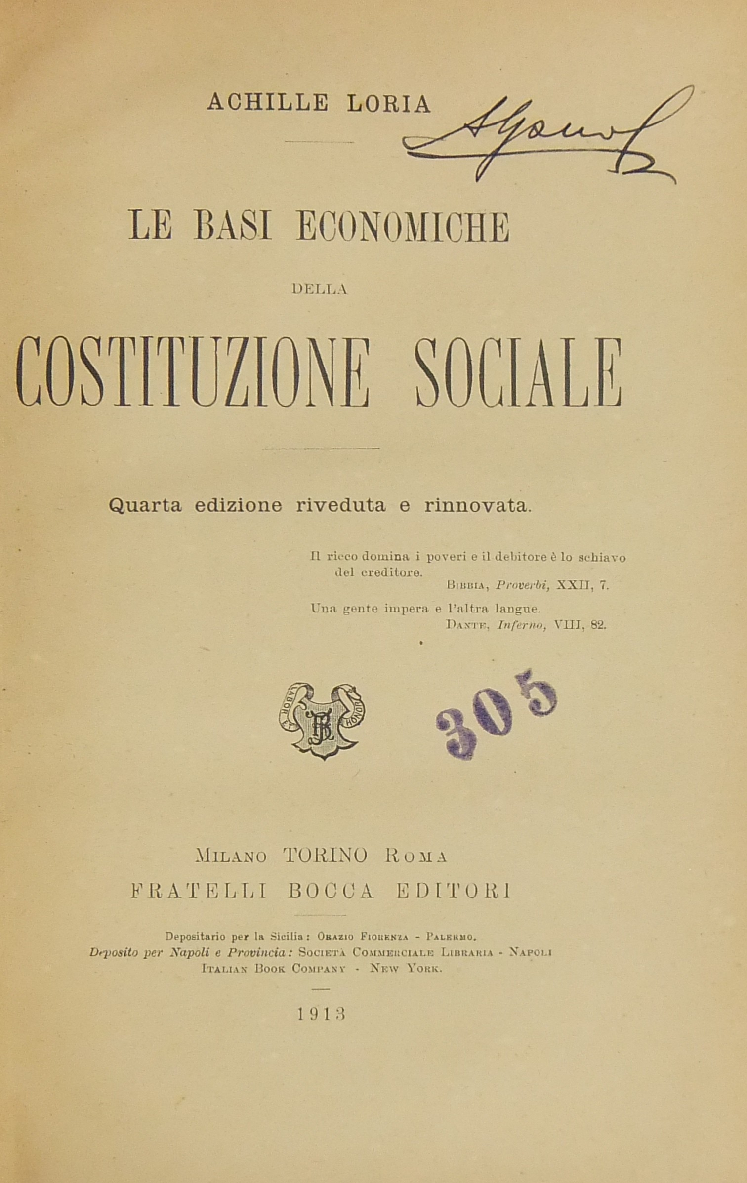 Le basi economiche della costituzione sociale