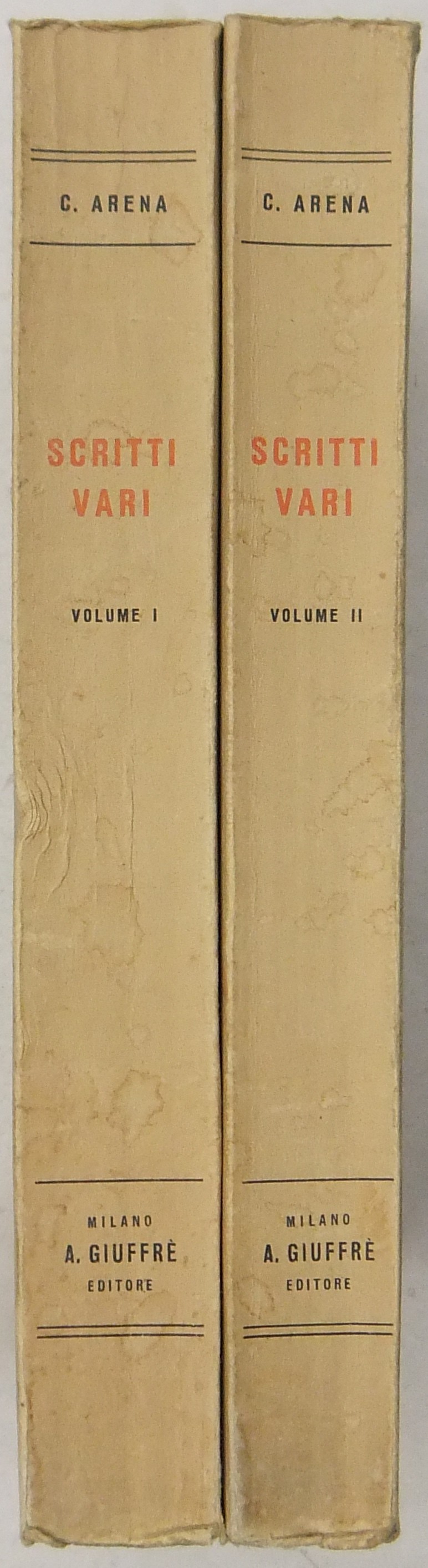 Scritti vari. Vol. I - Economia. Vol. II - Finanza