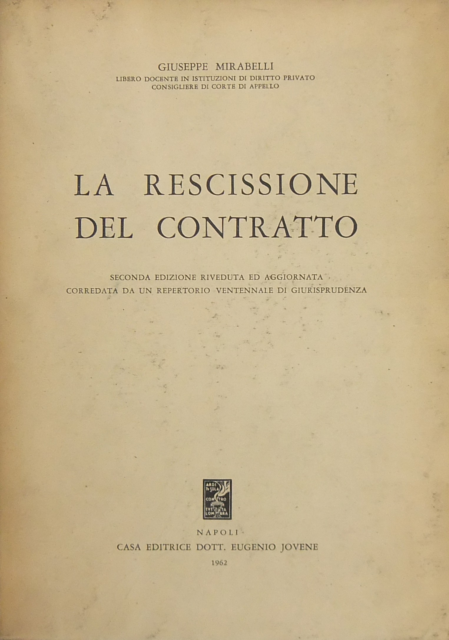 La rescissione del contratto