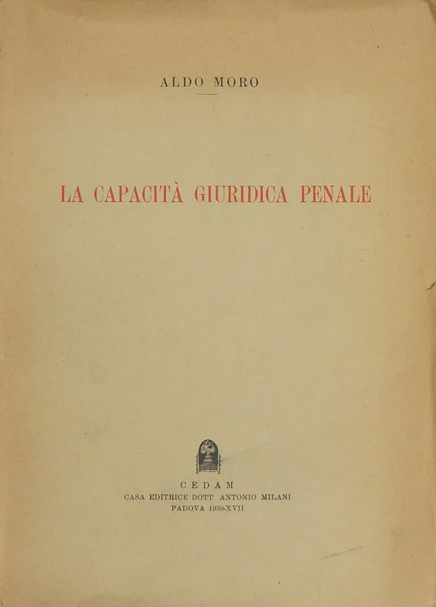La capacità giuridica penale