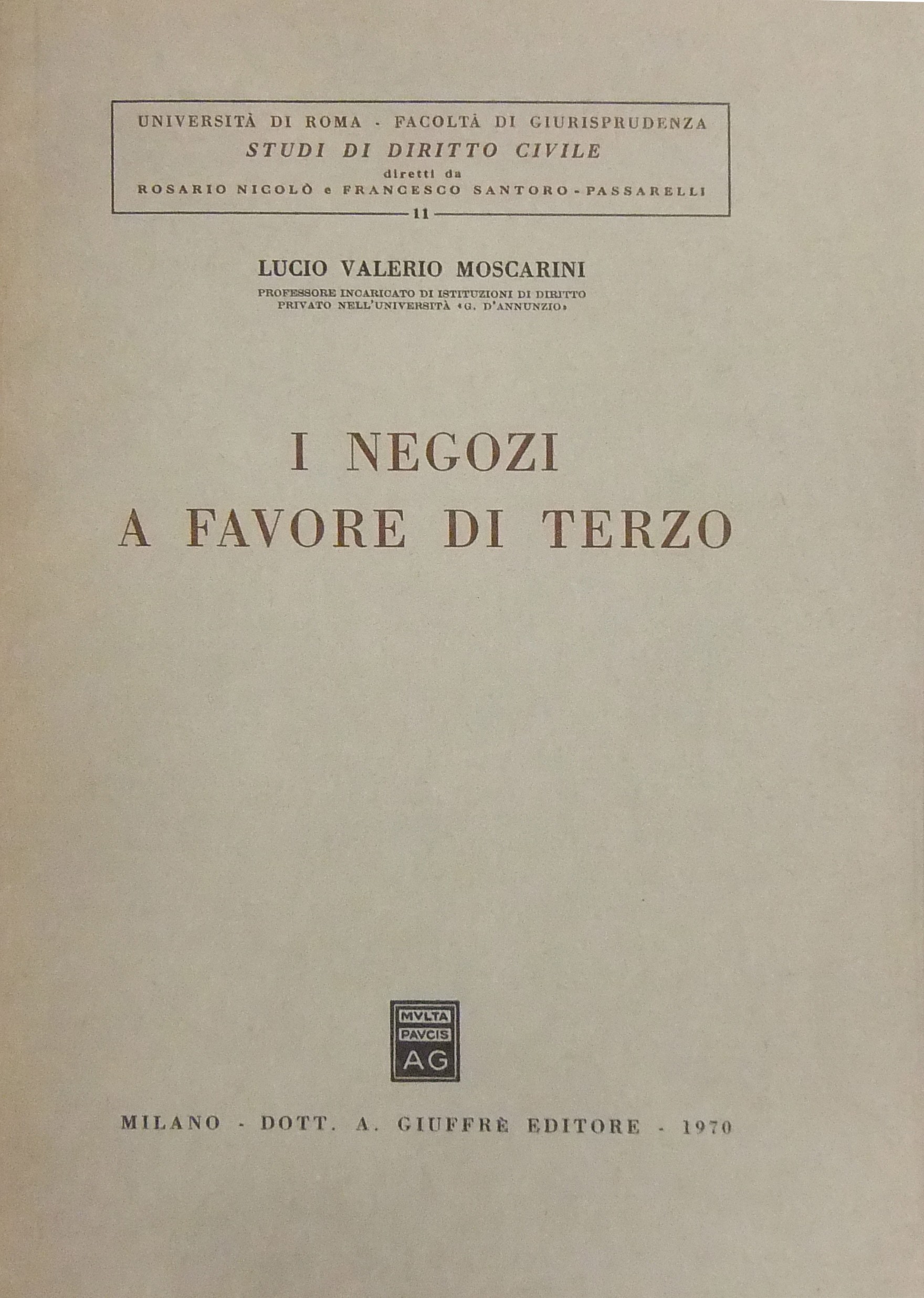 I negozi a favore di terzo