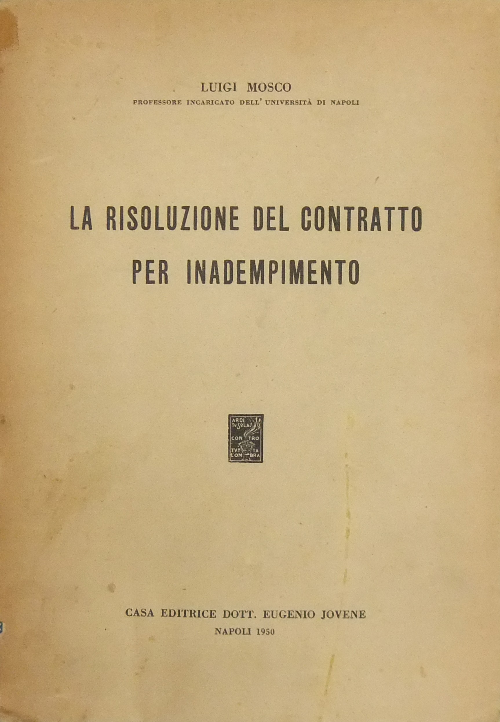 La risoluzione del contratto per inadempimento