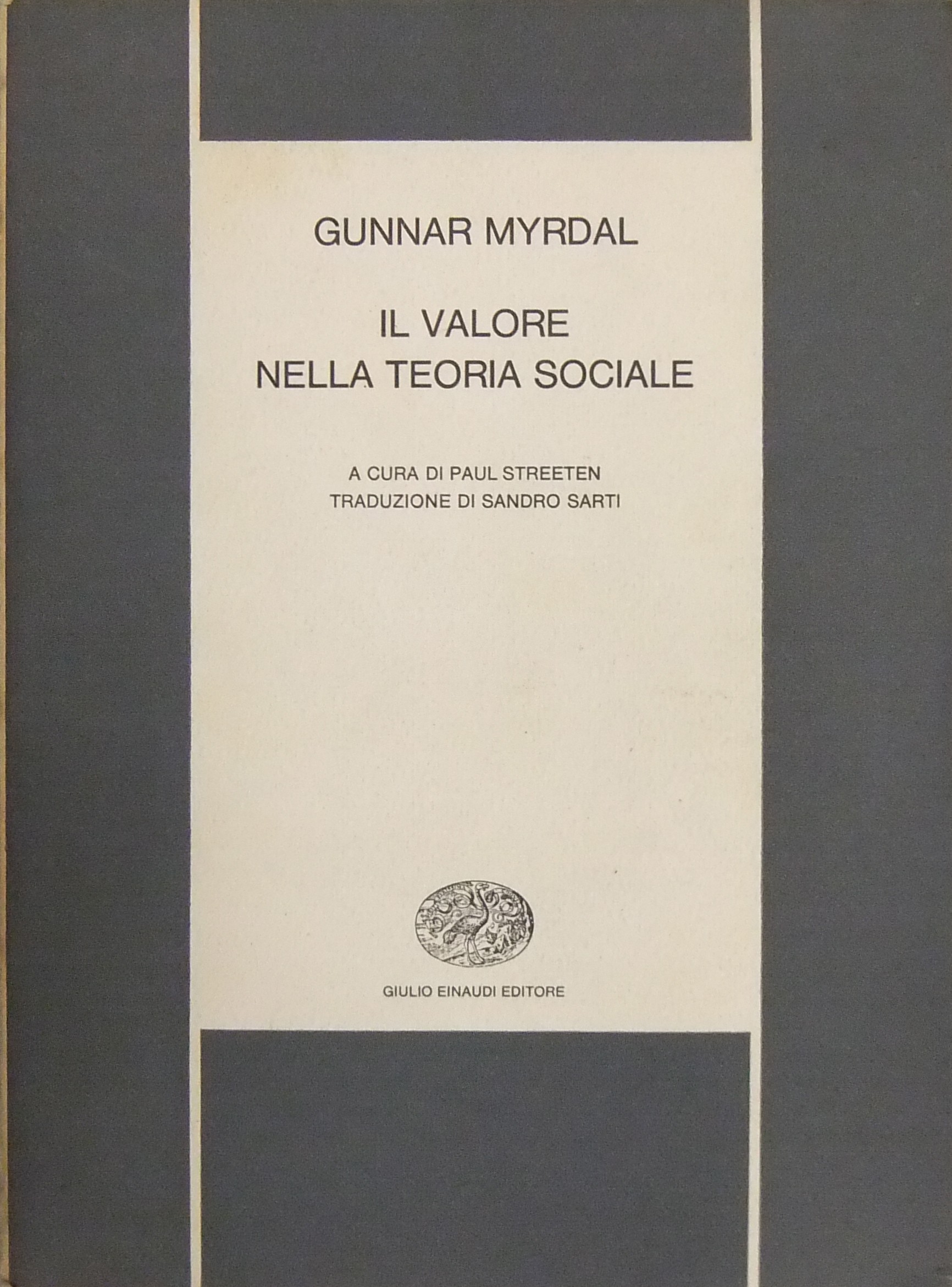 Il valore nella teoria sociale. A cura di Paul Str