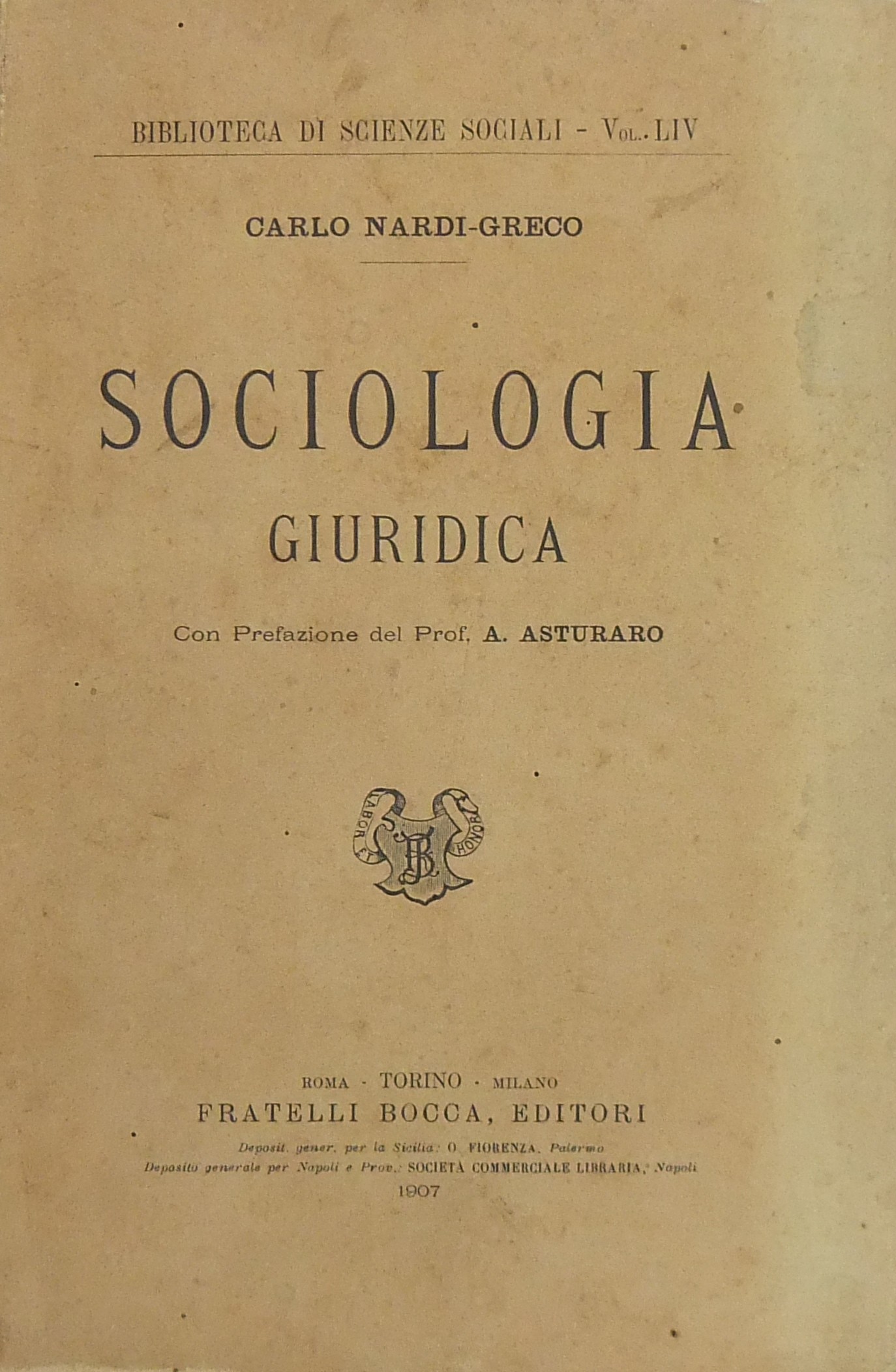 Sociologia giuridica (contributo). Con prefazione
