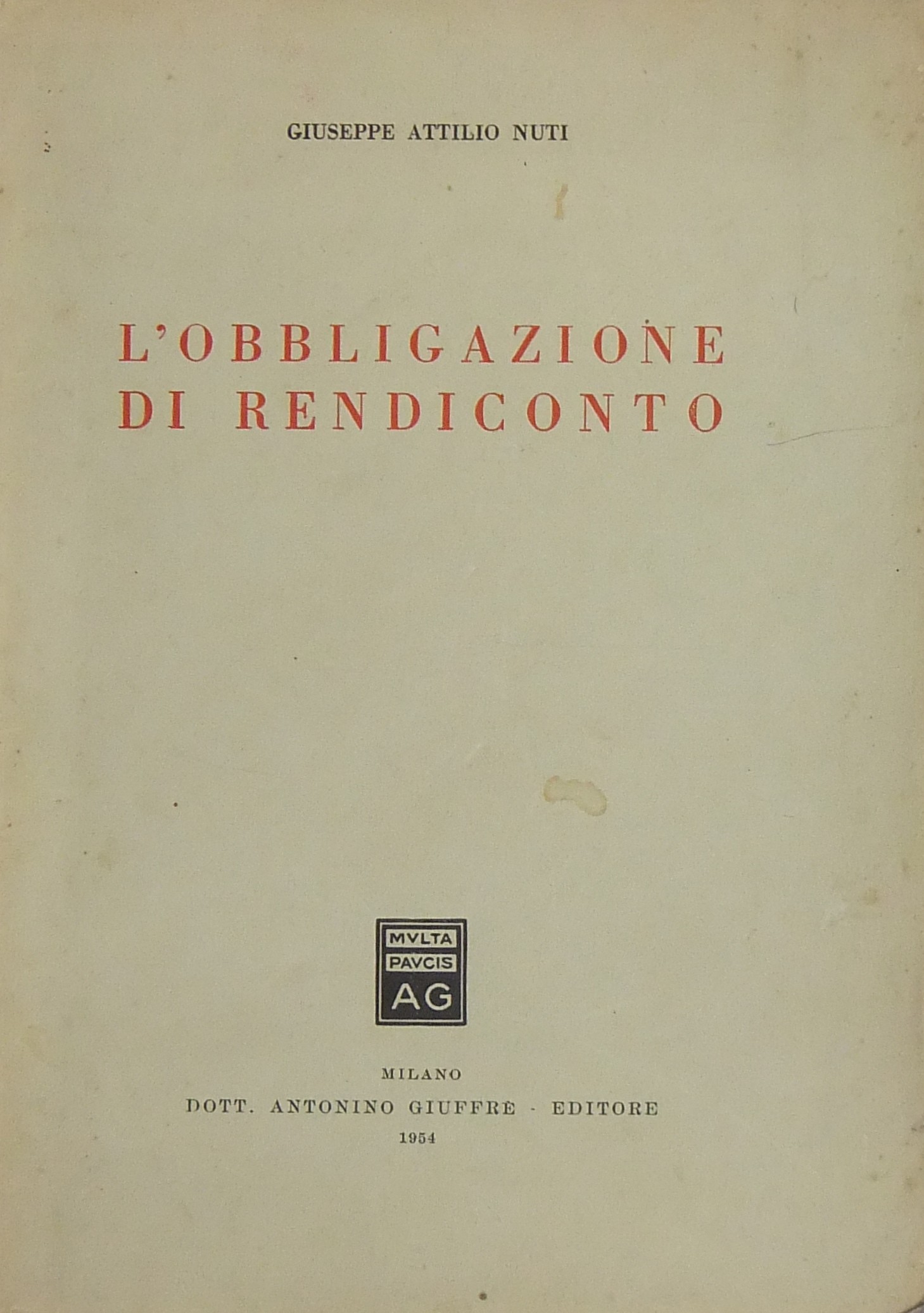 L'obbligazone di rendiconto