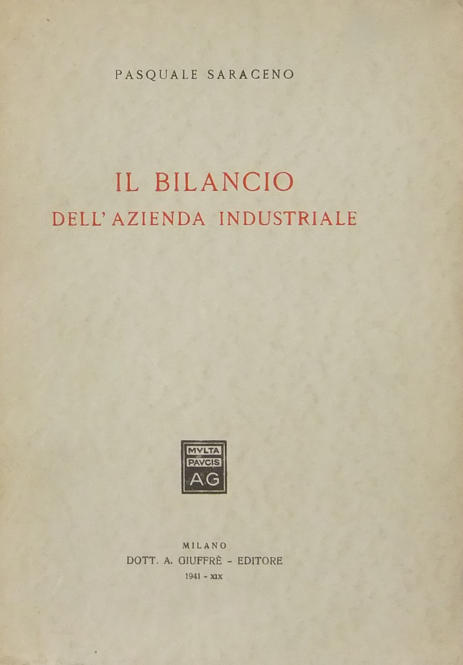 Il bilancio dell'azienda industriale