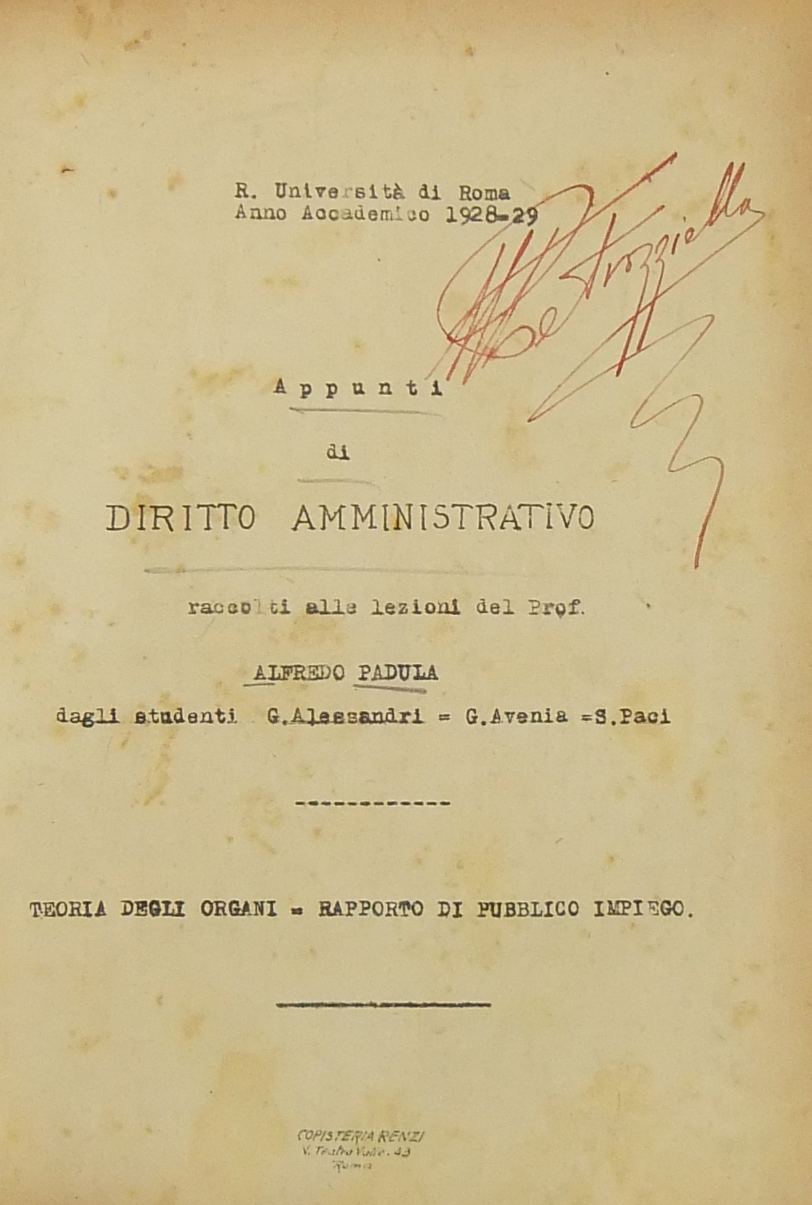 Appunti di diritto amministrativo