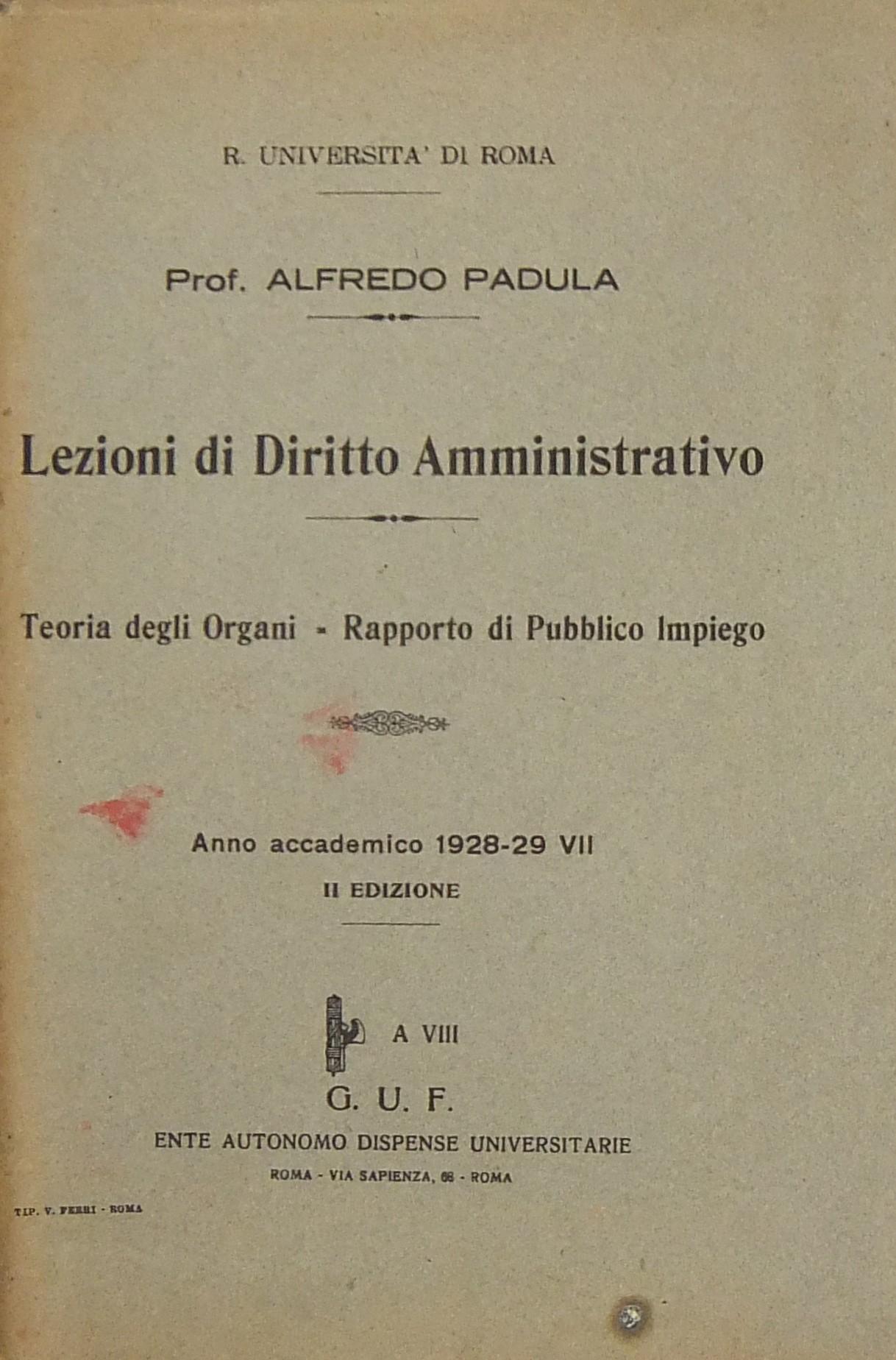 Lezioni di diritto amministrativo. Teoria degli or