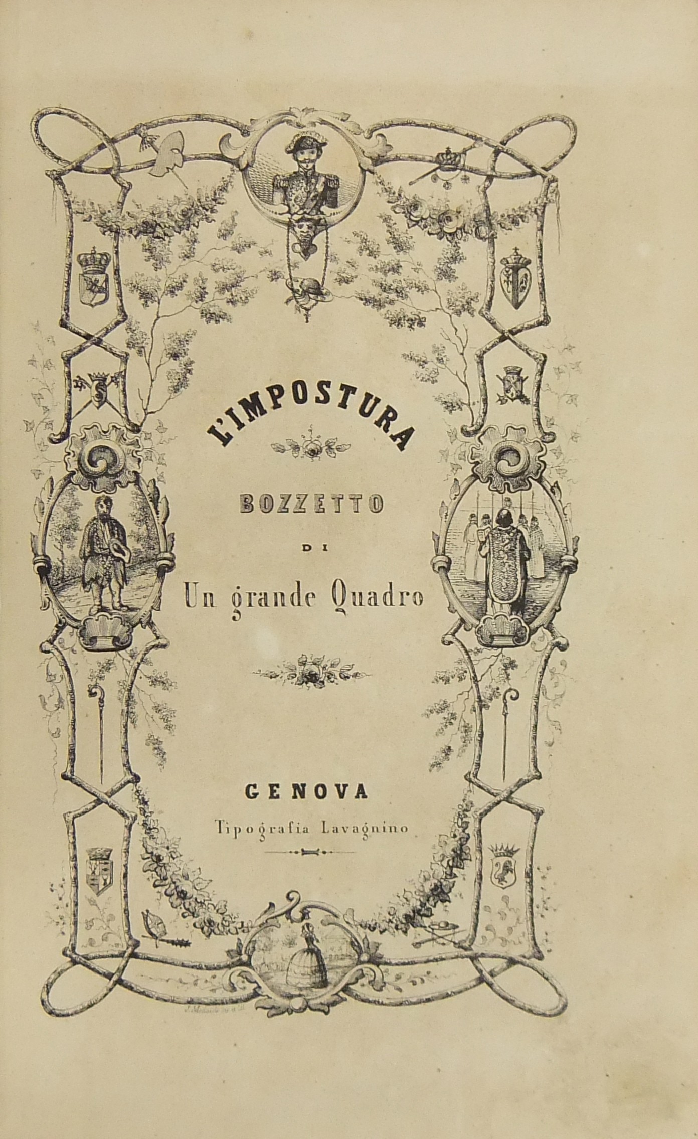 L'impostura. Bozzetto di un grande quadro