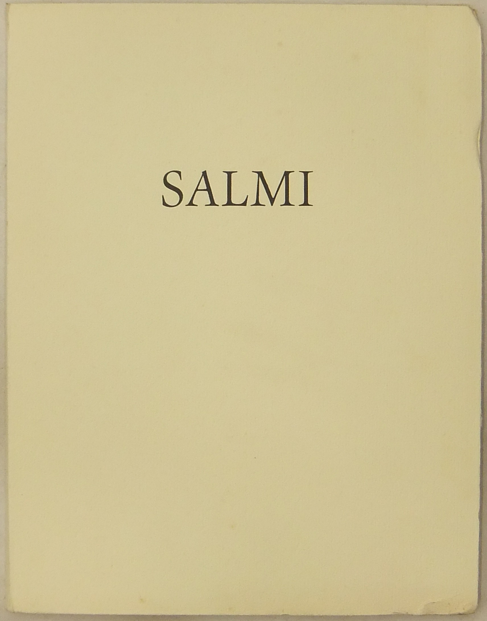 Salmi. Versione di alcuni Salmi dovuta a Luigi San