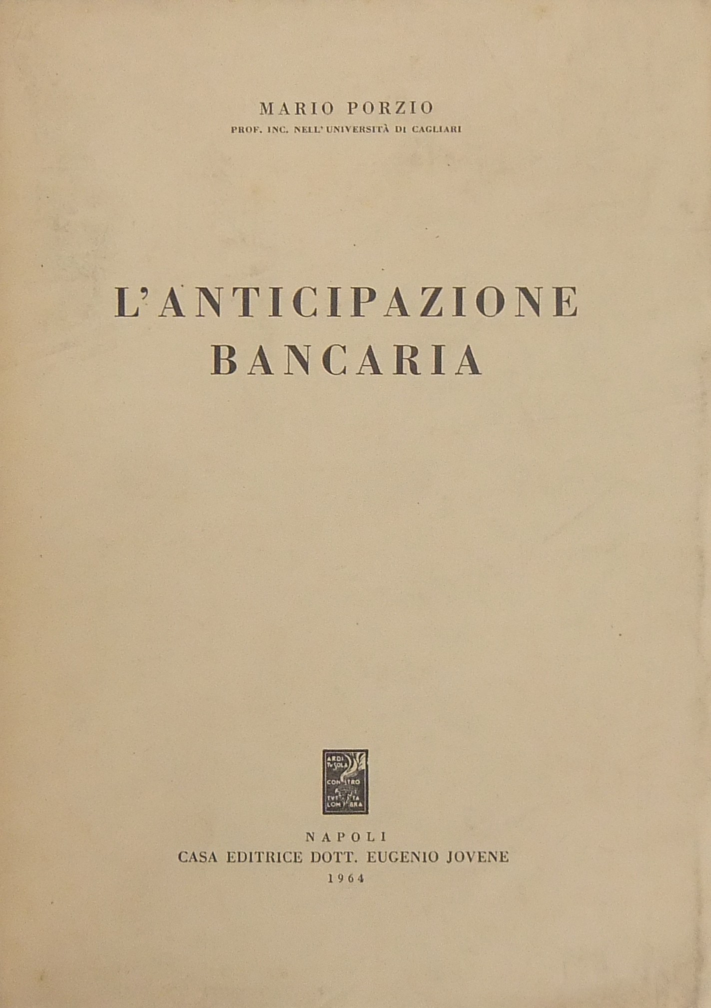 L'anticipazione bancaria