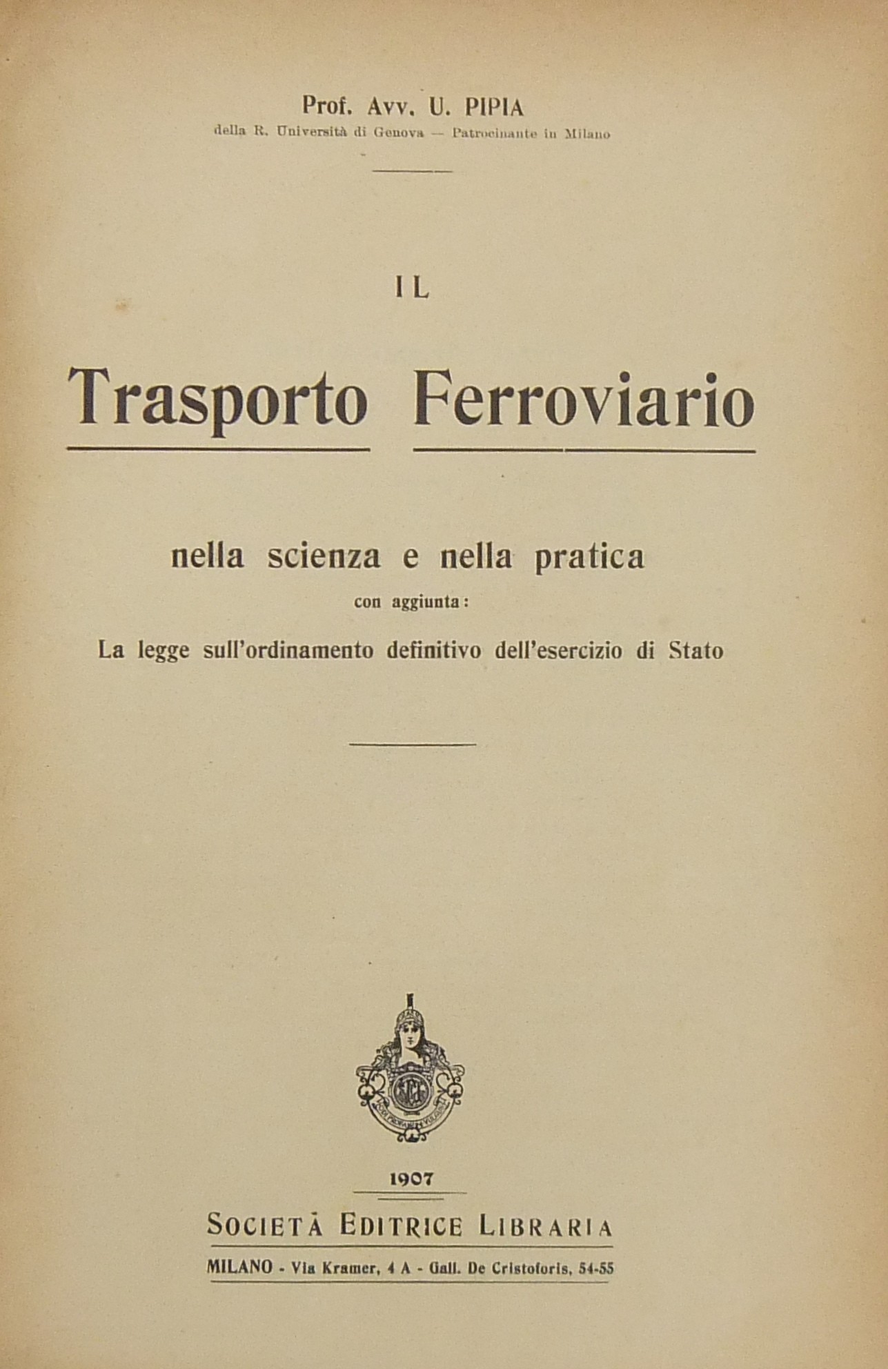 Il trasporto ferroviario nella scienza e nella pra