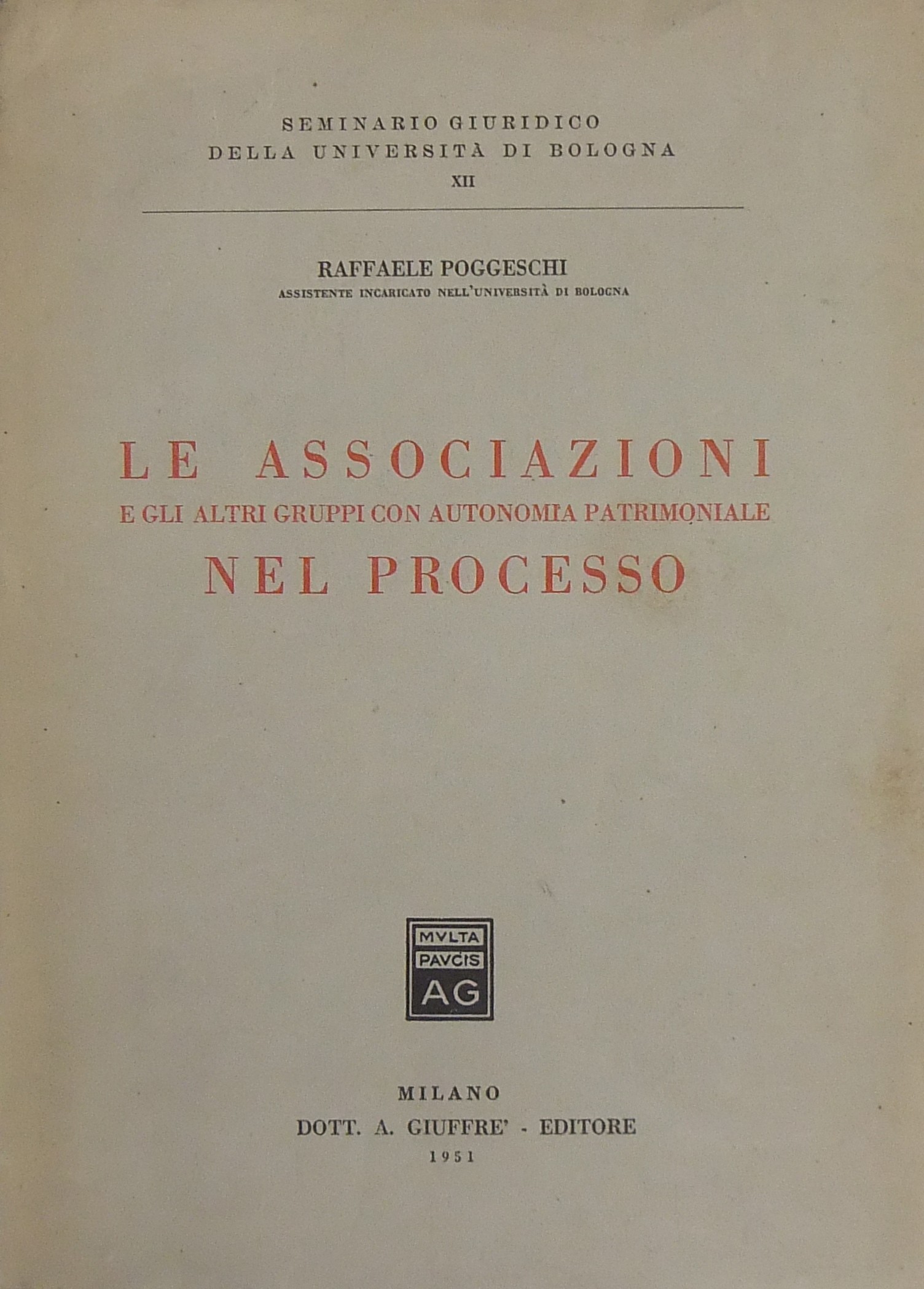 Le associazioni e gli altri gruppi con autonomia p